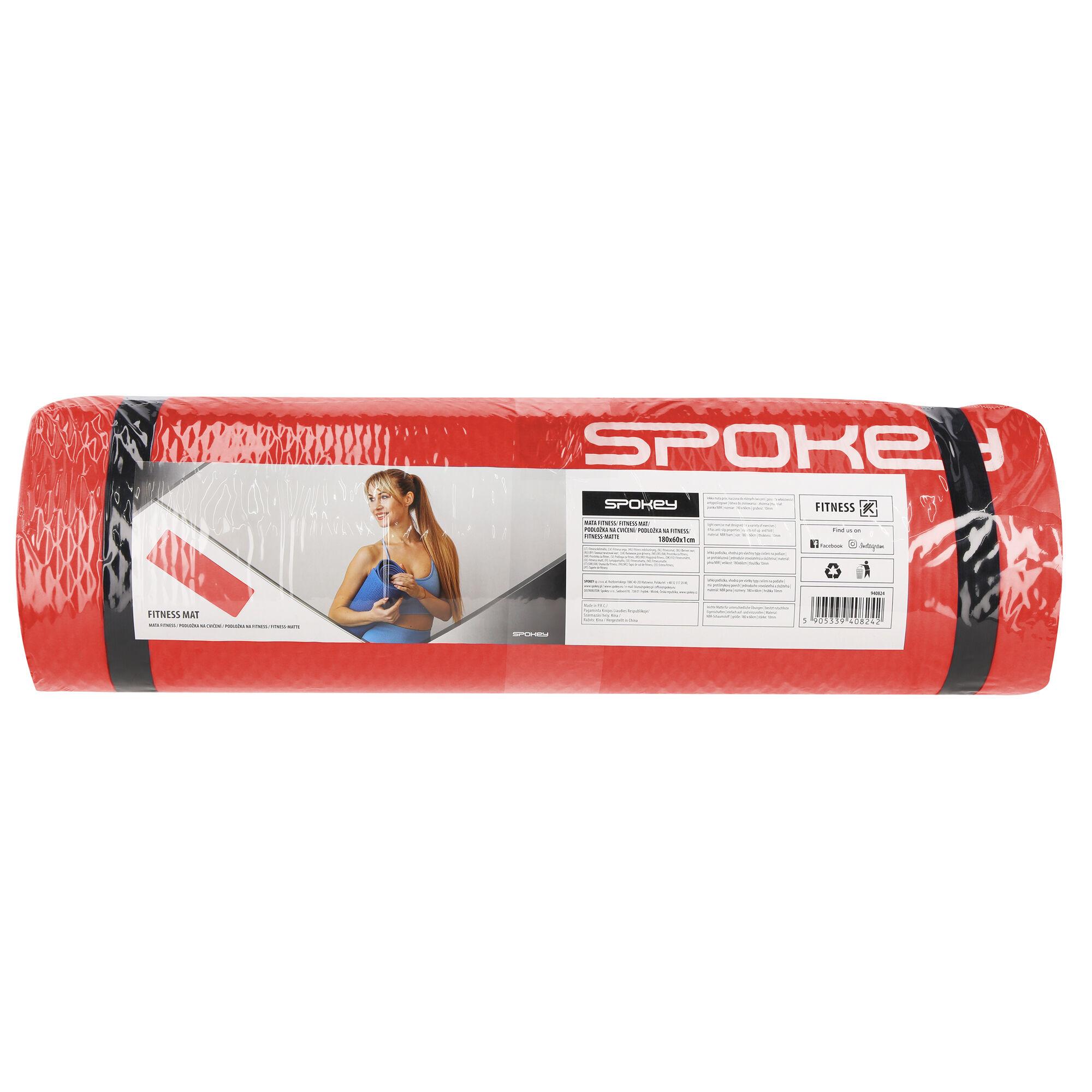 Võimlemismatt SPOKEY Fluffy, punane