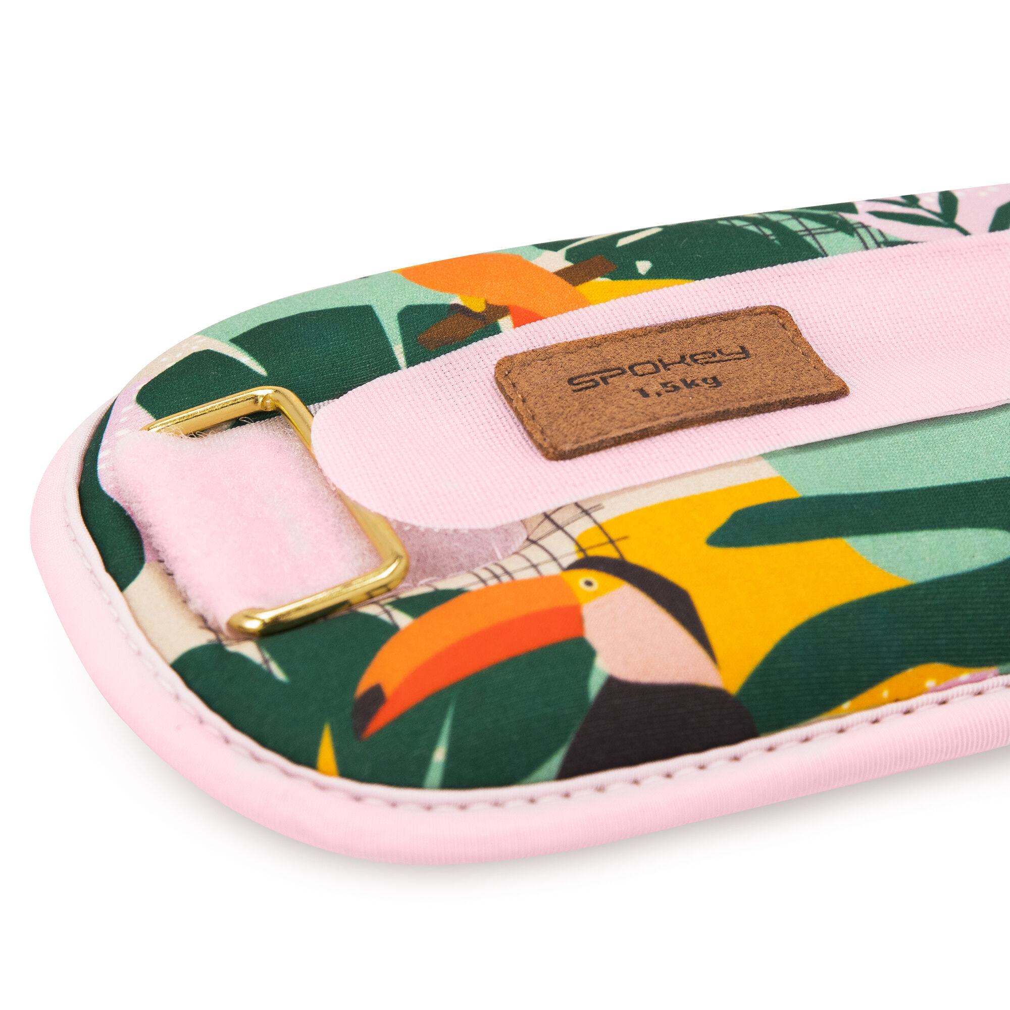 Randme- ja pahkluuraskused SPOKEY Home Jungle 2×1.5 kg, roosa-kirju