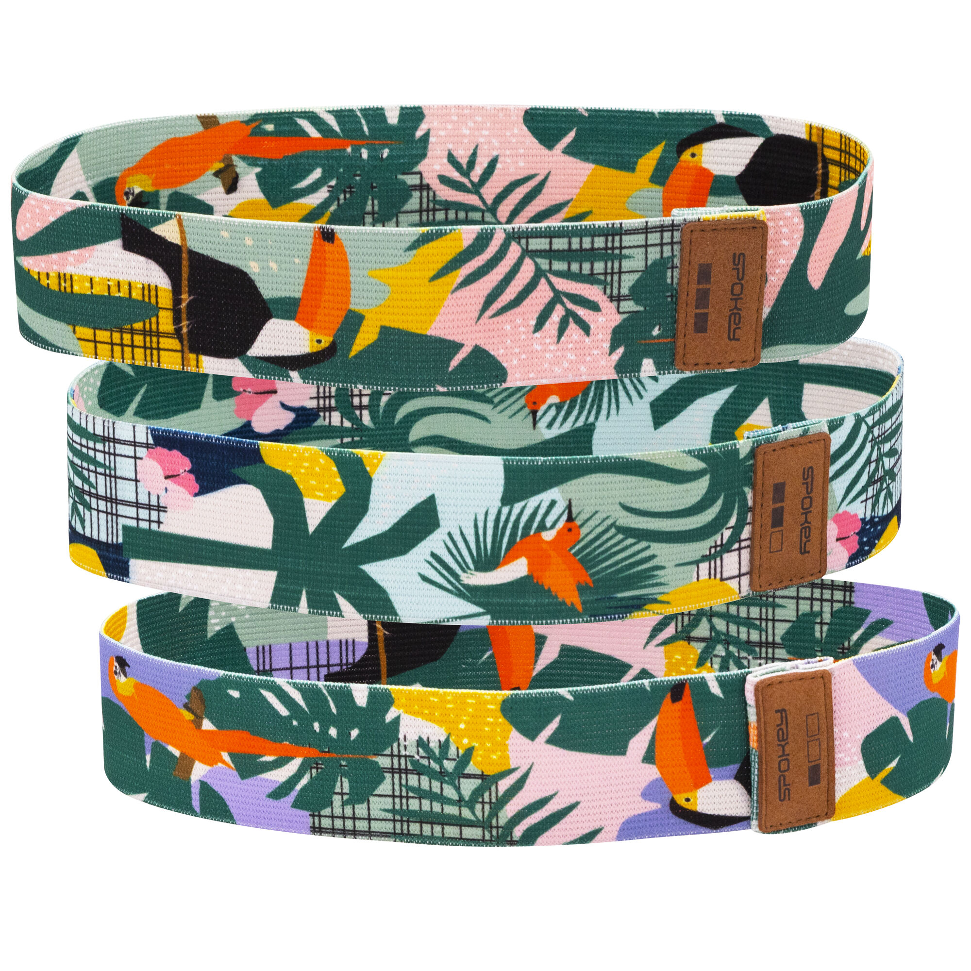 Võimlemiskummid SPOKEY Home Jungle Set 3 tk, kirju