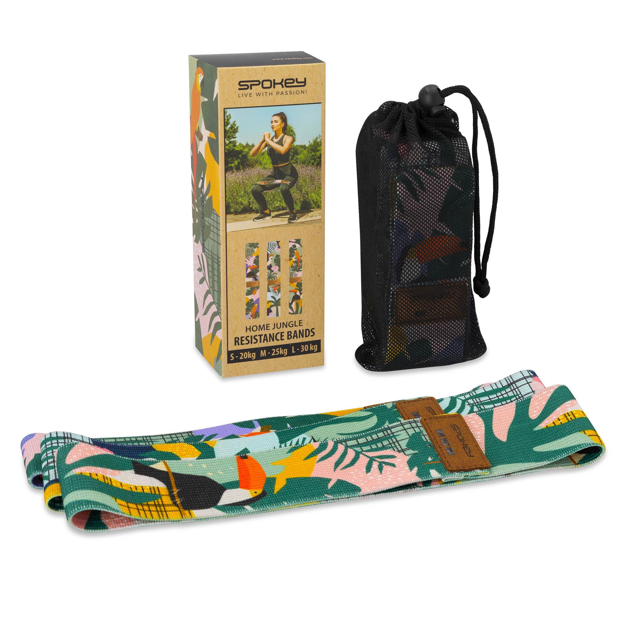 Võimlemiskummid SPOKEY Home Jungle Set 3 tk, kirju