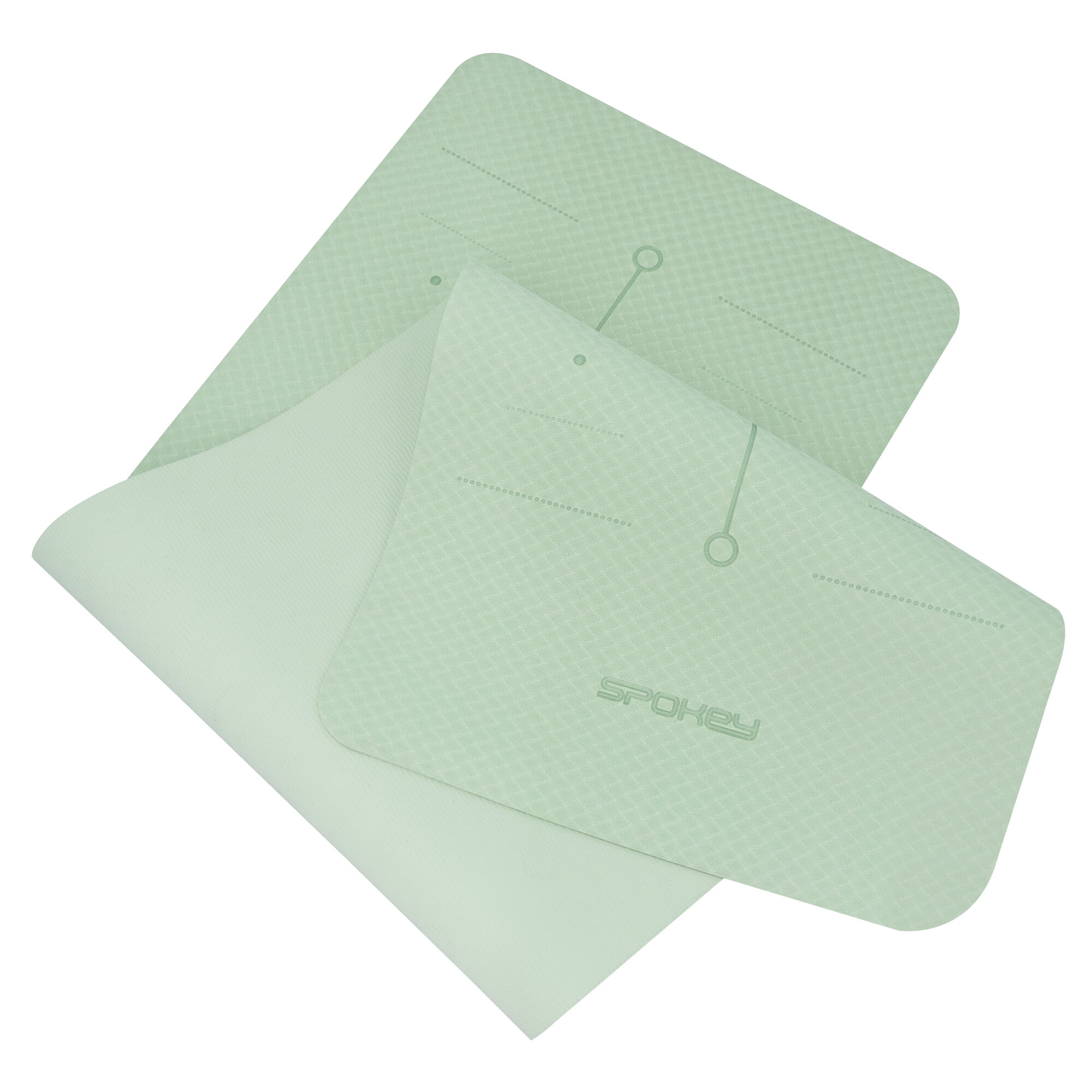 Joogamatt SPOKEY Mandala, roheline