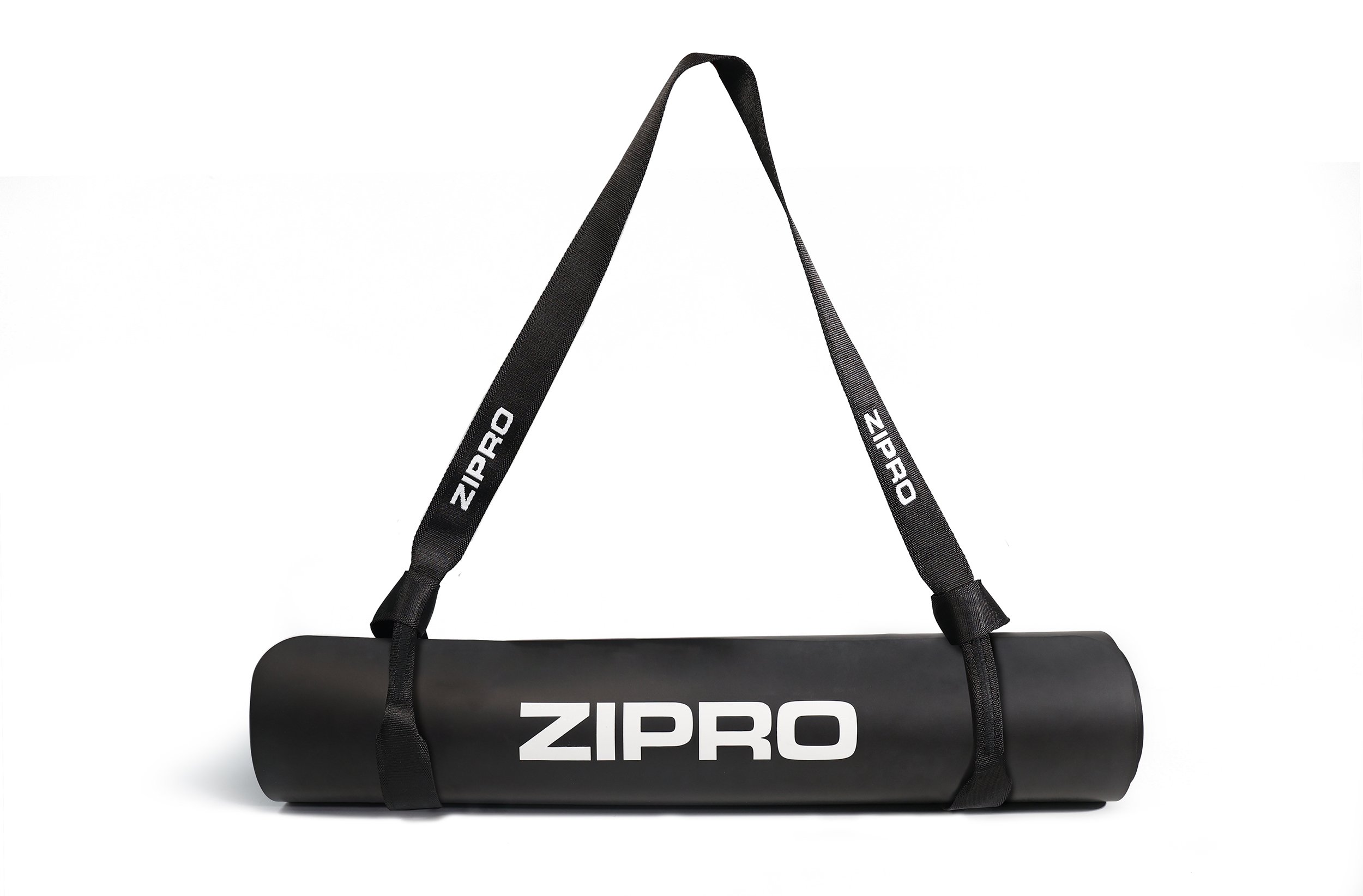 Võimlemismatt joogapaelaga ZIPRO Training Mat with Yoga Strap, must