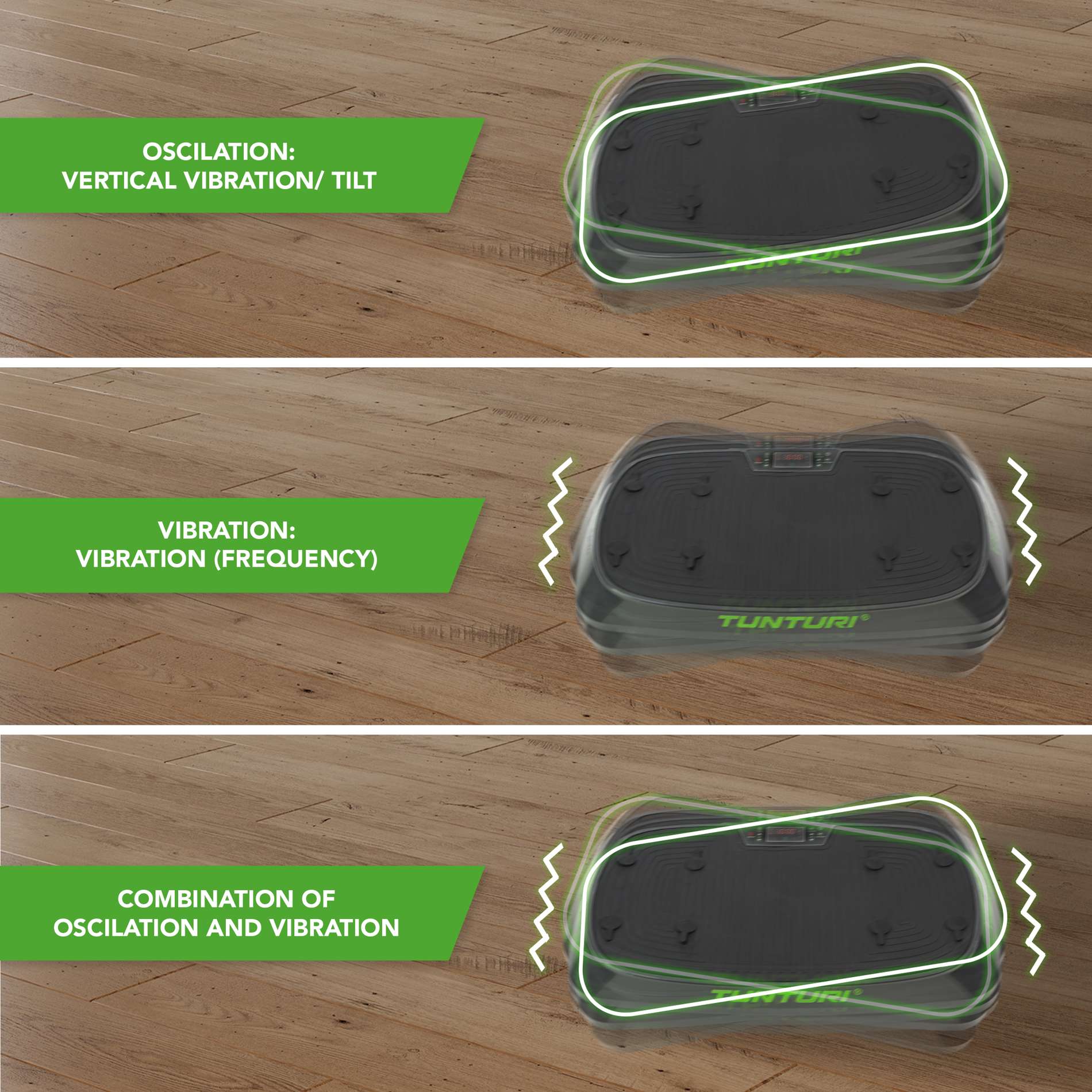 Vibratsiooniplaat TUNTURI Cardio Fit V20