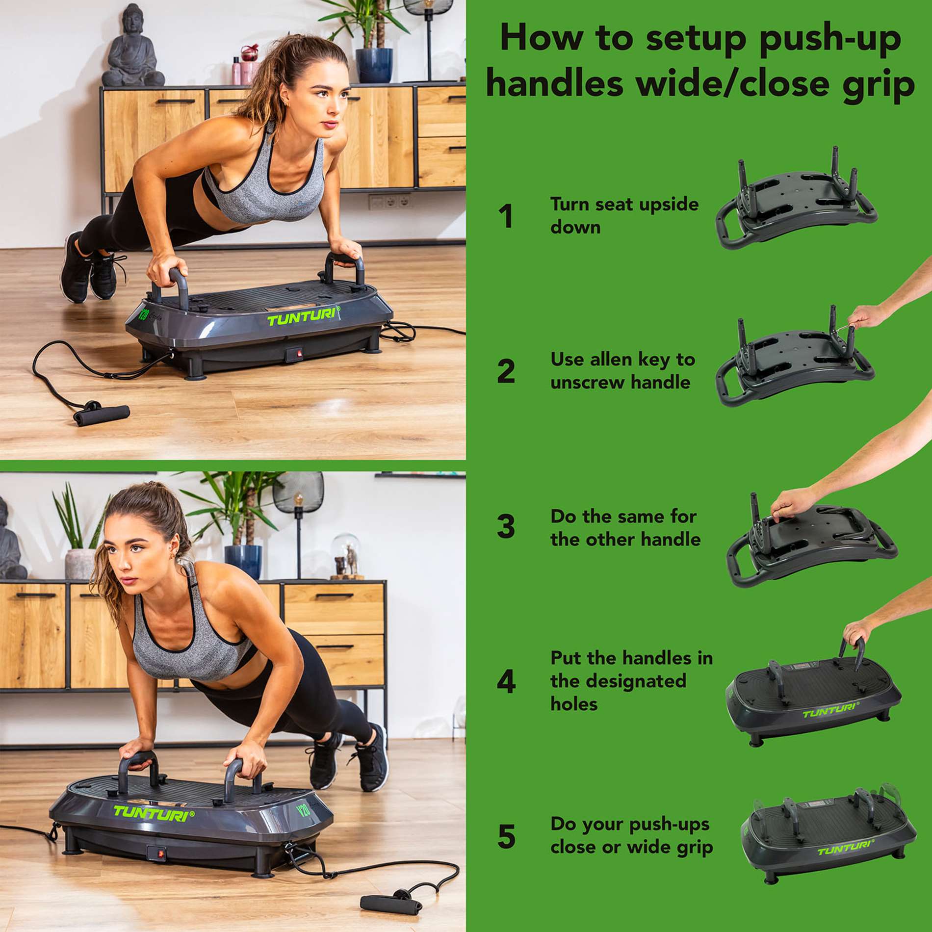 Vibratsiooniplaat TUNTURI Cardio Fit V20