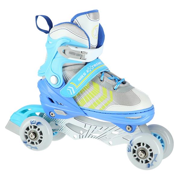 4in1 (rull)uisud NILS EXTREME NH18192 In-line Skates/Hockey Ice Skates, valge-sinine, M (34-38)