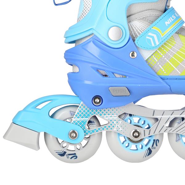 4in1 (rull)uisud NILS EXTREME NH18192 In-line Skates/Hockey Ice Skates, valge-sinine, M (34-38)
