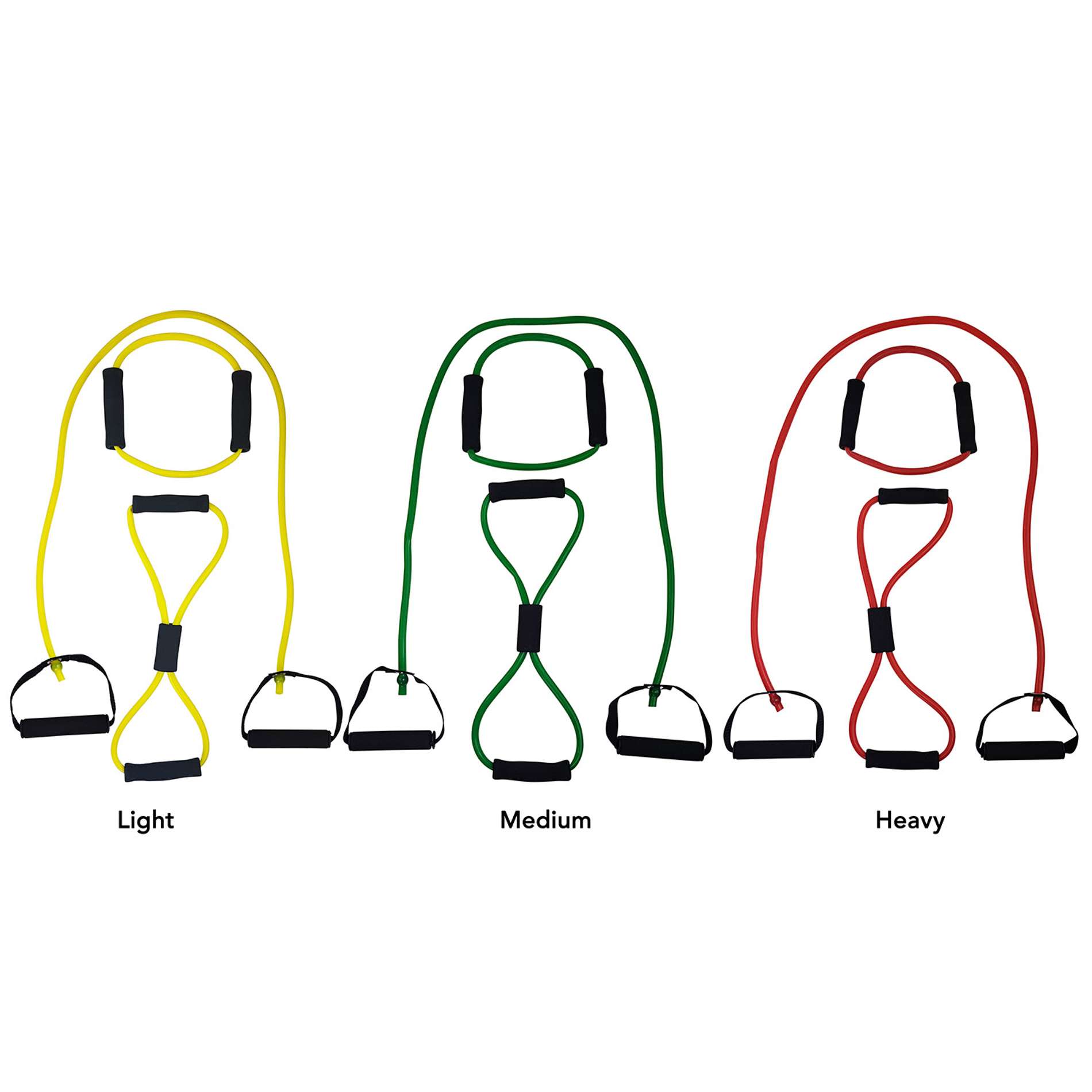 Võimlemiskomplekt TUNTURI Tubing set with grip, medium, roheline