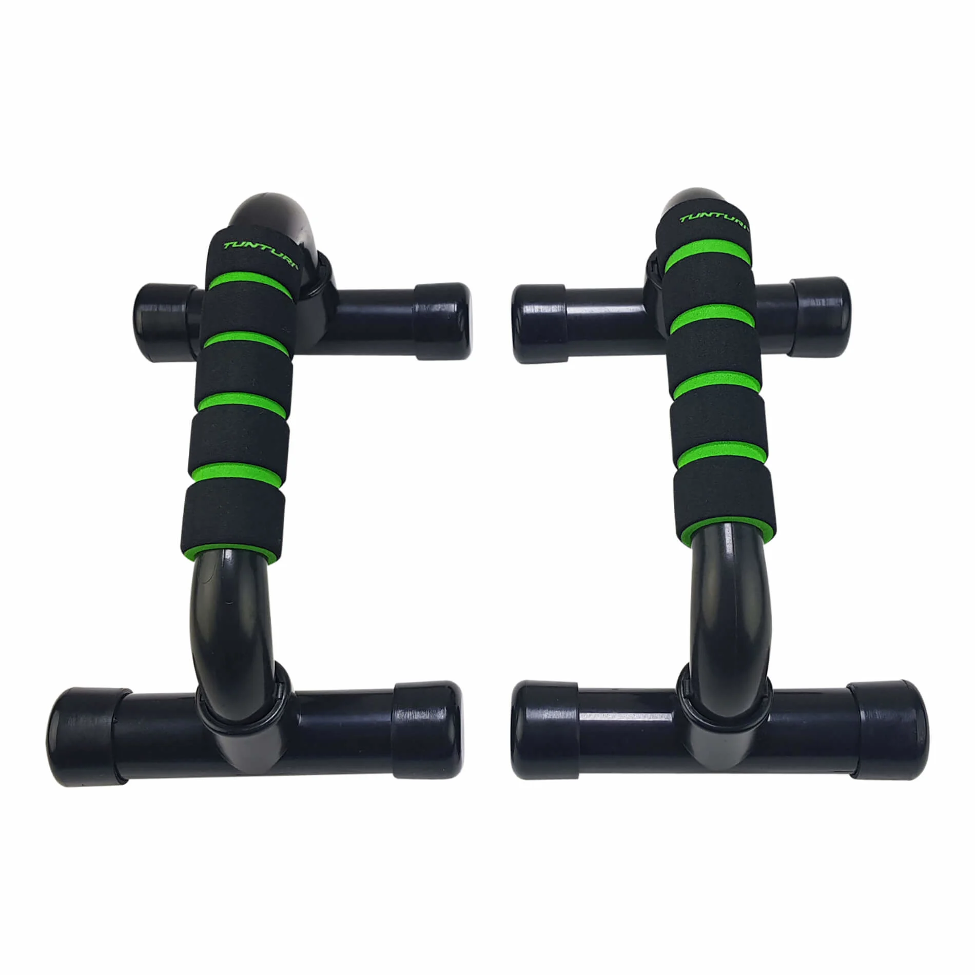 Kätekõverdustoed TUNTURI Push Up Bar PVC, must-roheline
