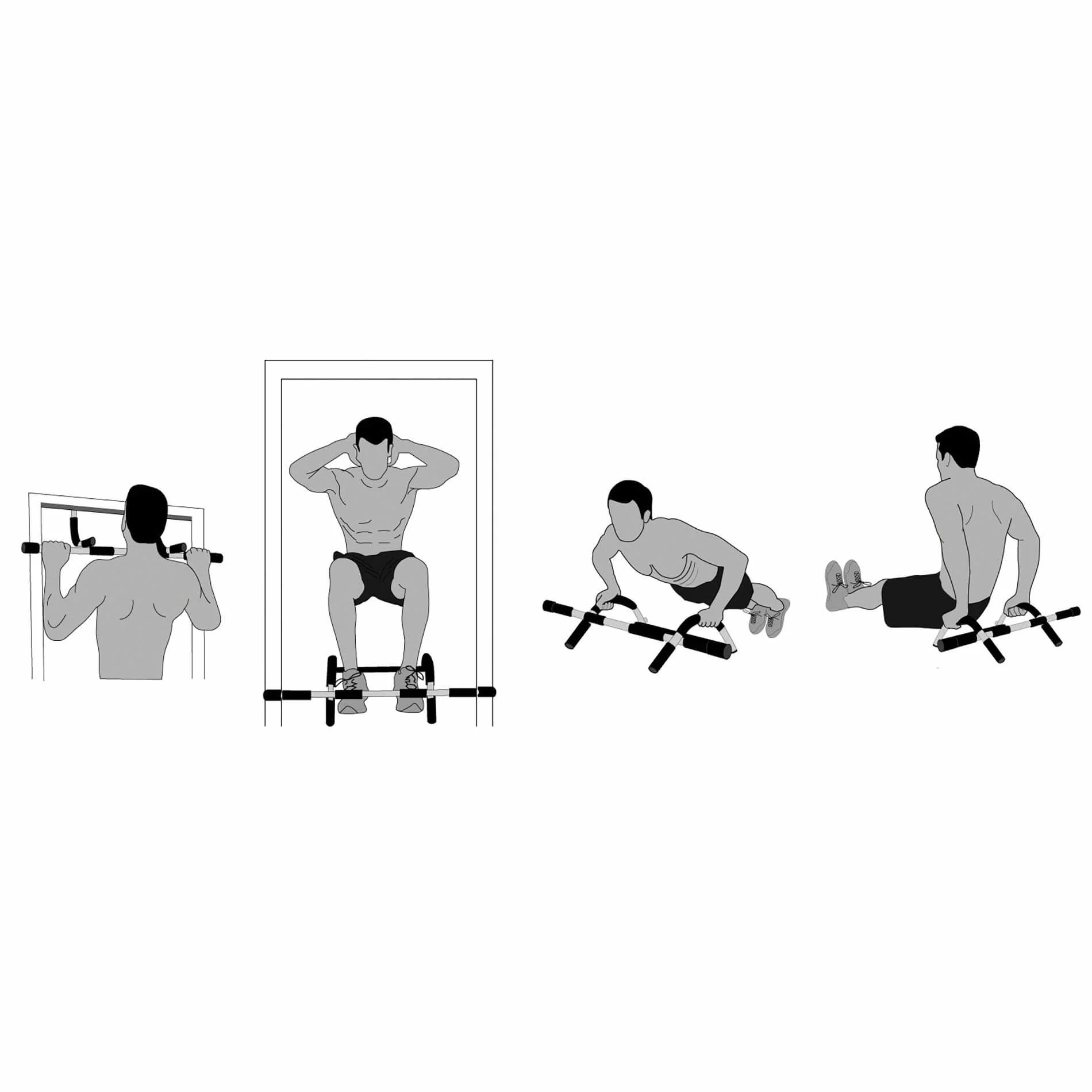 Multifunktsionaalne lõuatõmbekang uksele TUNTURI Multifunctional Door Gym