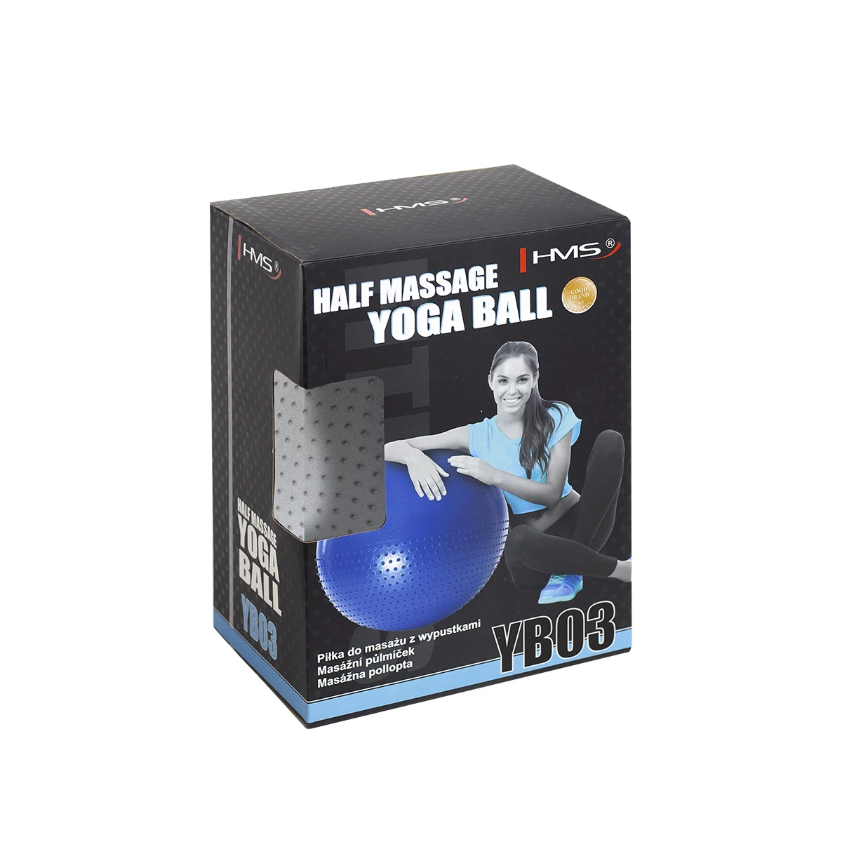 Võimlemispall HMS YB03N Gym Ball 65 cm, helehall