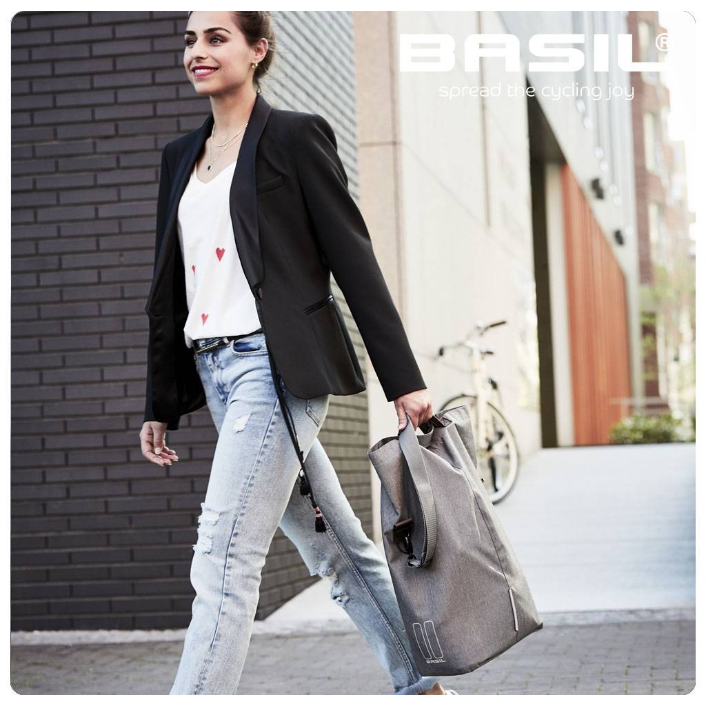 Jalgrattale kinnitatav trendikas kott BASIL City Shopper