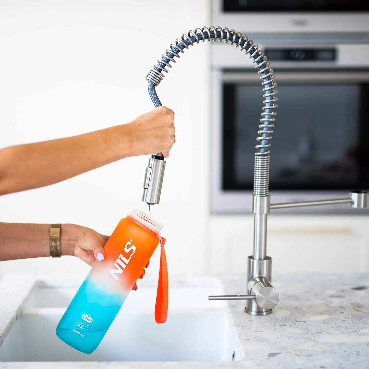 Veepudel NILS NCD68, 1000 ml, oranž-sinine