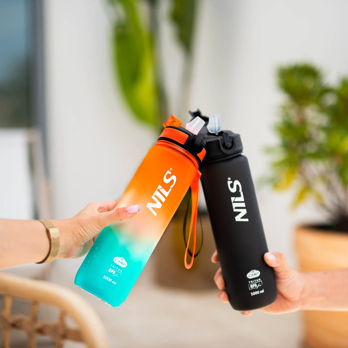 Veepudel NILS NCD68, 1000 ml, oranž-sinine