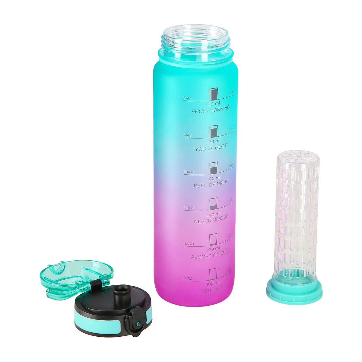 Veepudel NILS NCD04, 950 ml, roosa-roheline