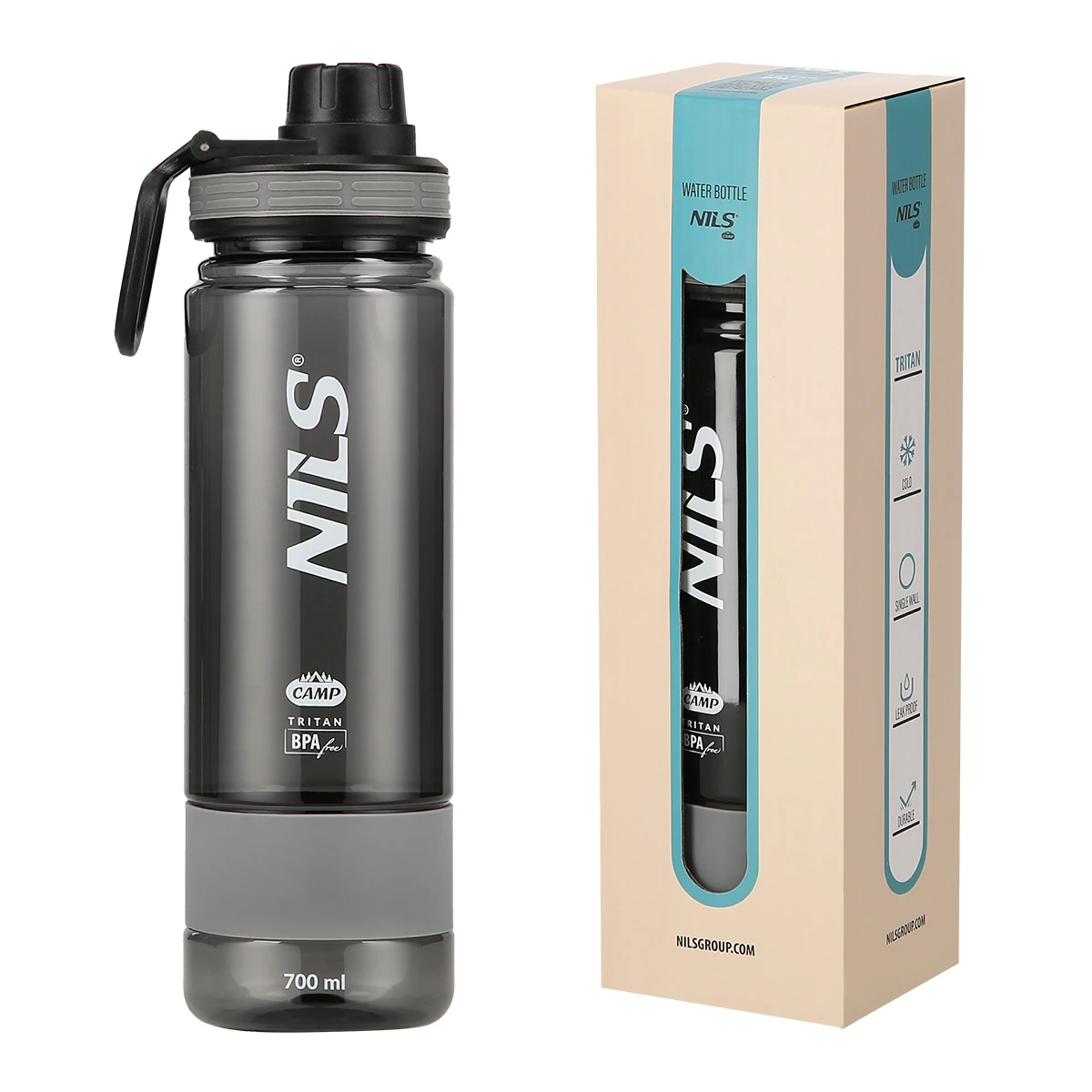 Veepudel NILS NCD07, 700 ml, must-hall