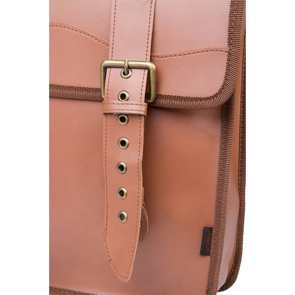 Pakiraamikott M-WAVE Amsterdam Double L, 15 L, kunstnahast, pruun