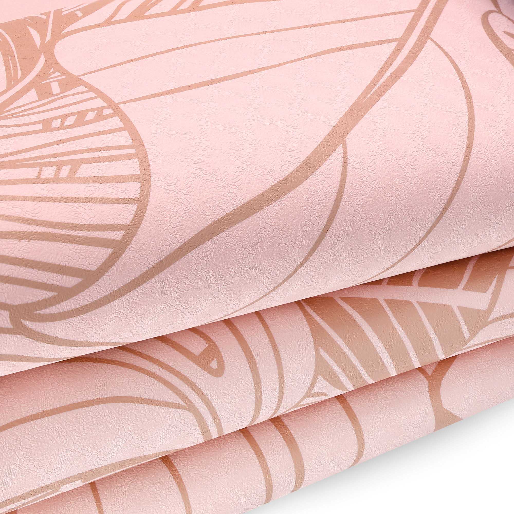 Joogamatt SPOKEY Leaf 0,4 cm, roosa