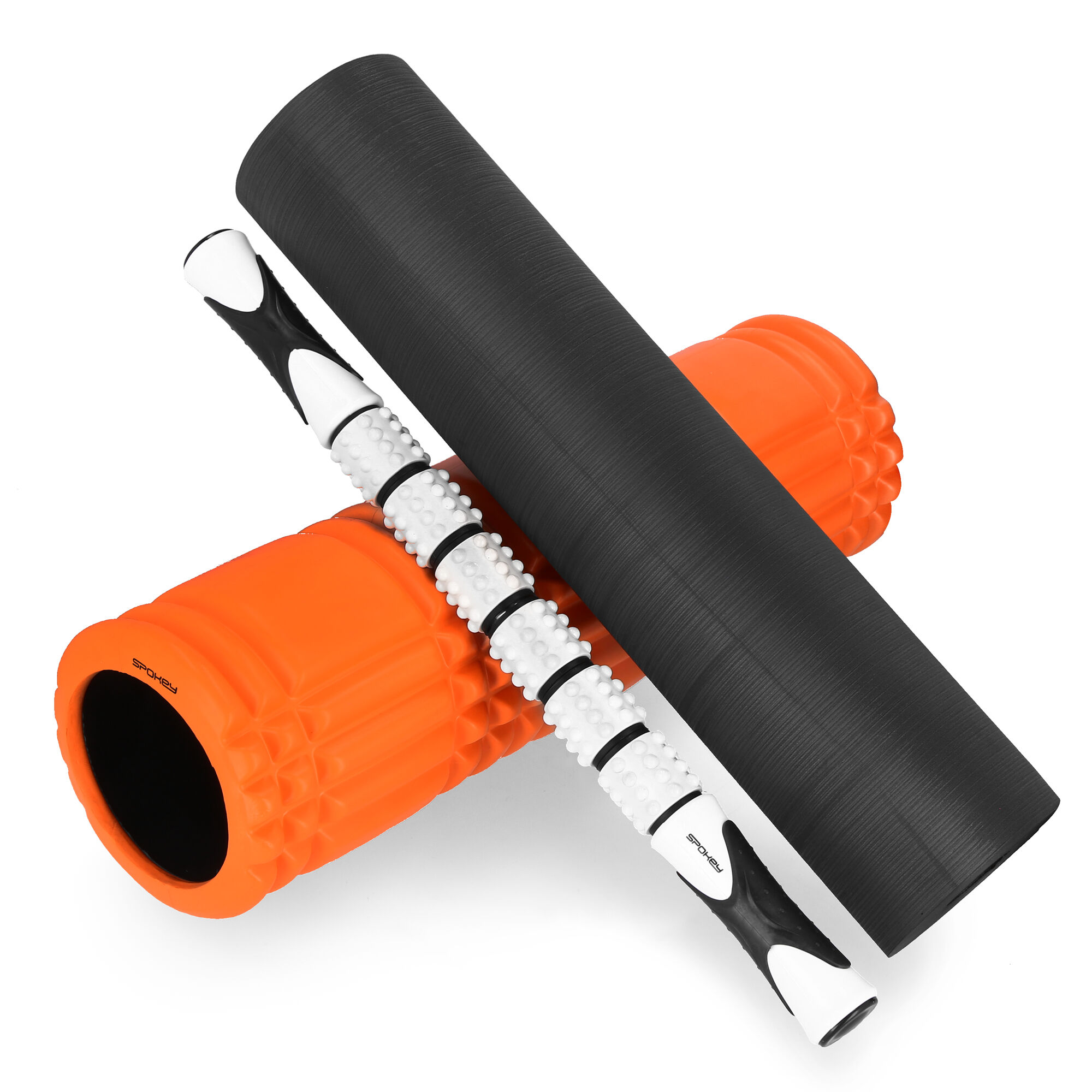 3in1 massaažirull SPOKEY Mixroll, 45 cm, oranž