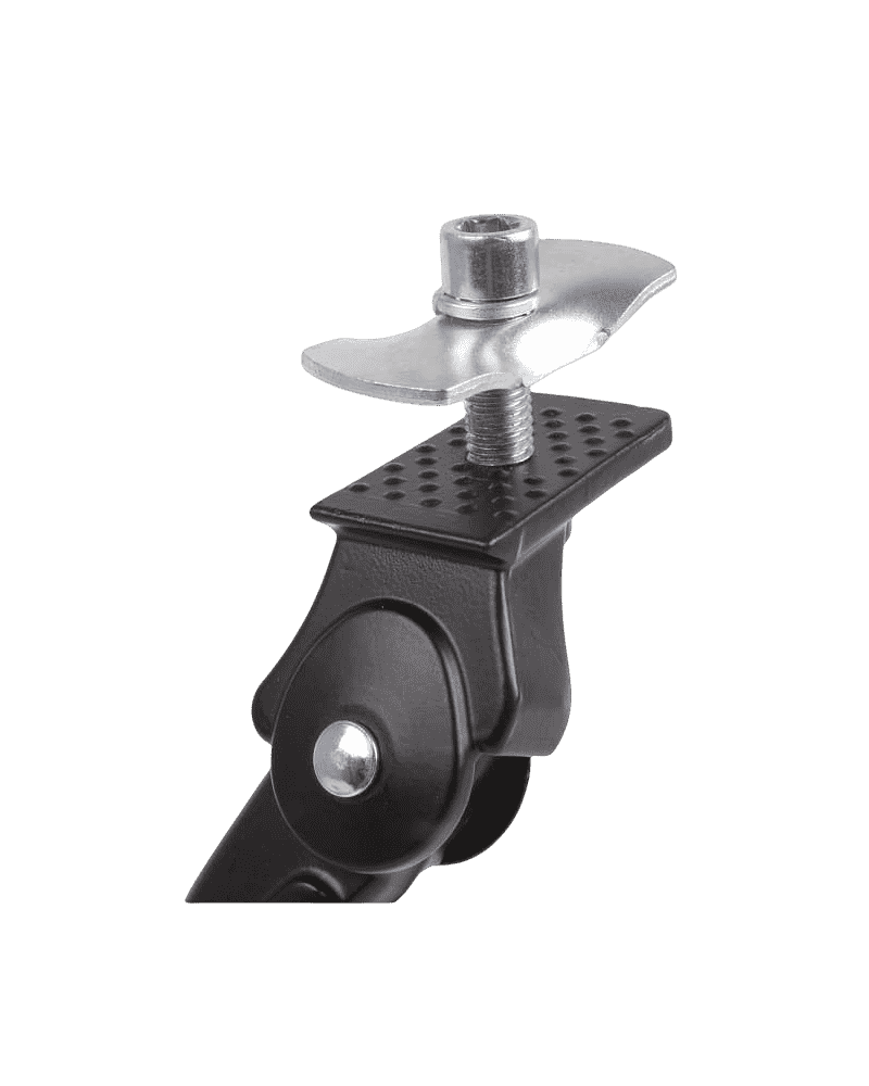 Seisujalg keskjooksule, reguleeritav, 24″-29″, must sinise nupuga