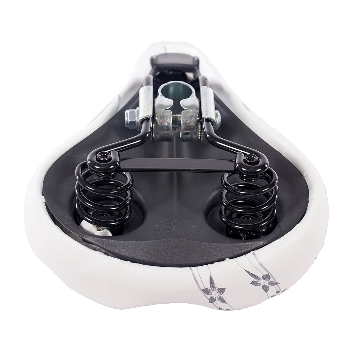 Sadul SELLE MONTE GRAPPA Happy Flowers, valge-hõbe