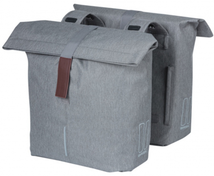 Pakiraamikott BASIL City double bicycle bag, 28-32 L, hall