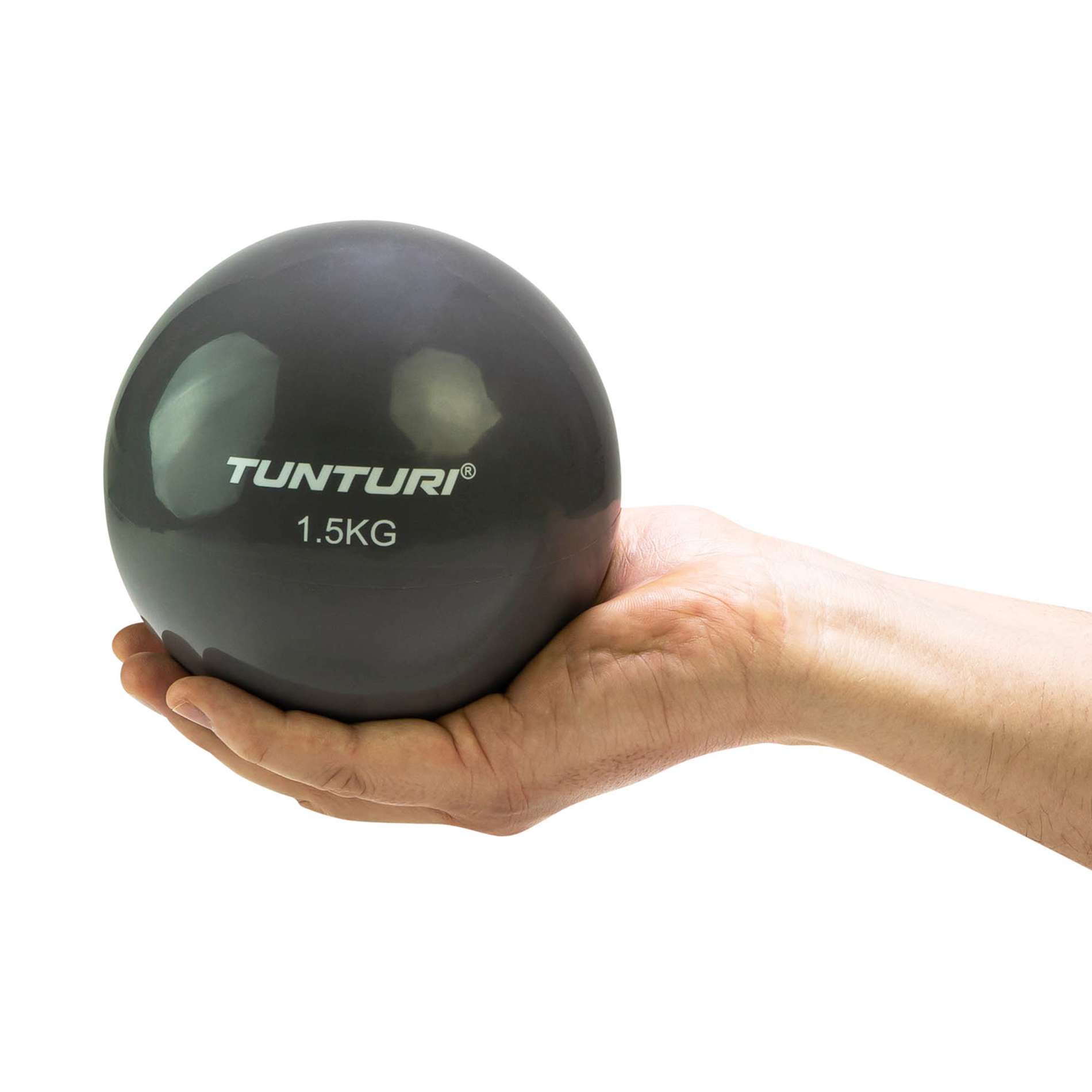 Võimlemispall TUNTURI Yoga Toningball 1.5kg, antratsiit