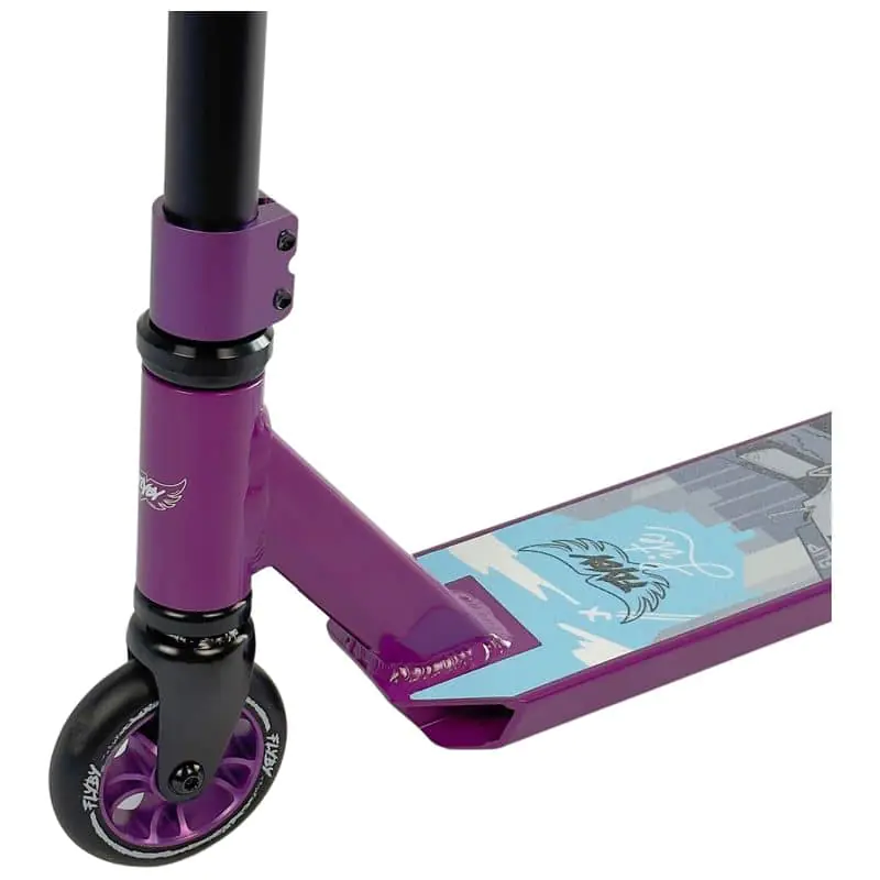 Trikitõukeratas FLYBY Lite V2 Complete Pro Scooter Black/Purple