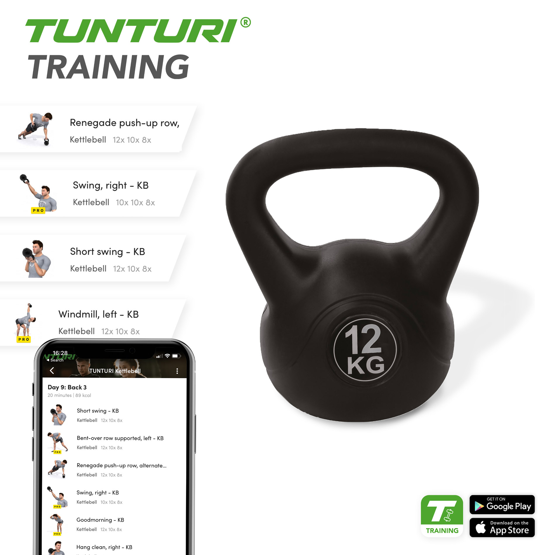 Sangpomm TUNTURI PE Kettlebell 12kg