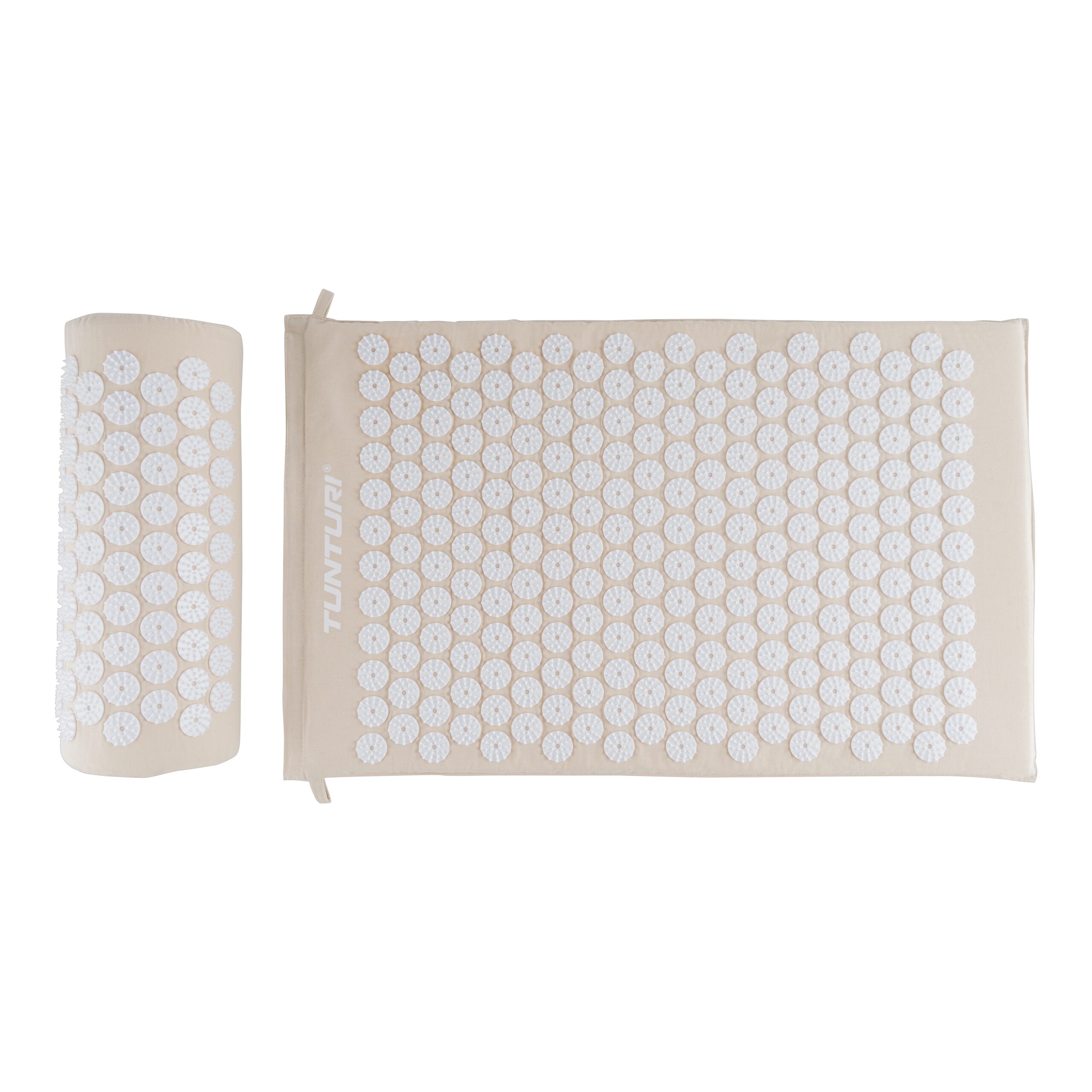 Punktimassaaži matt  ja padi Tunturi Acupressure Mat And Pillow, Beige