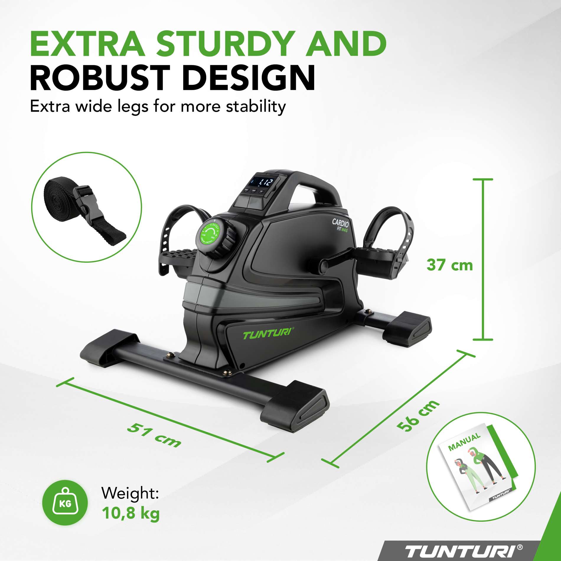 Miniratas TUNTURI Cardio Fit M45 Mini Bike