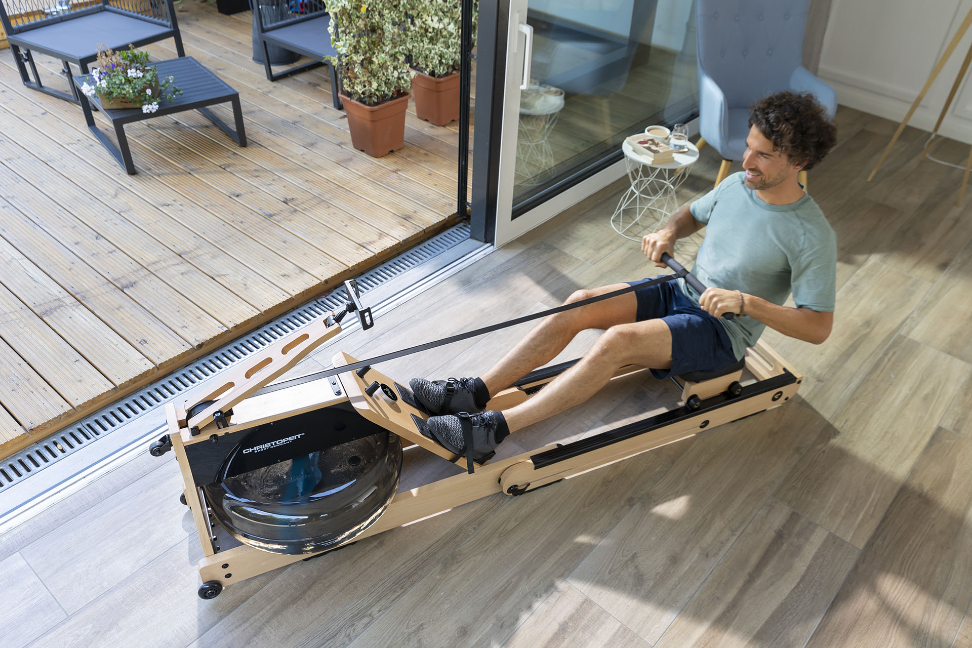 Sõudeergomeeter CHRISTOPEIT WP 5000, tammepuidust