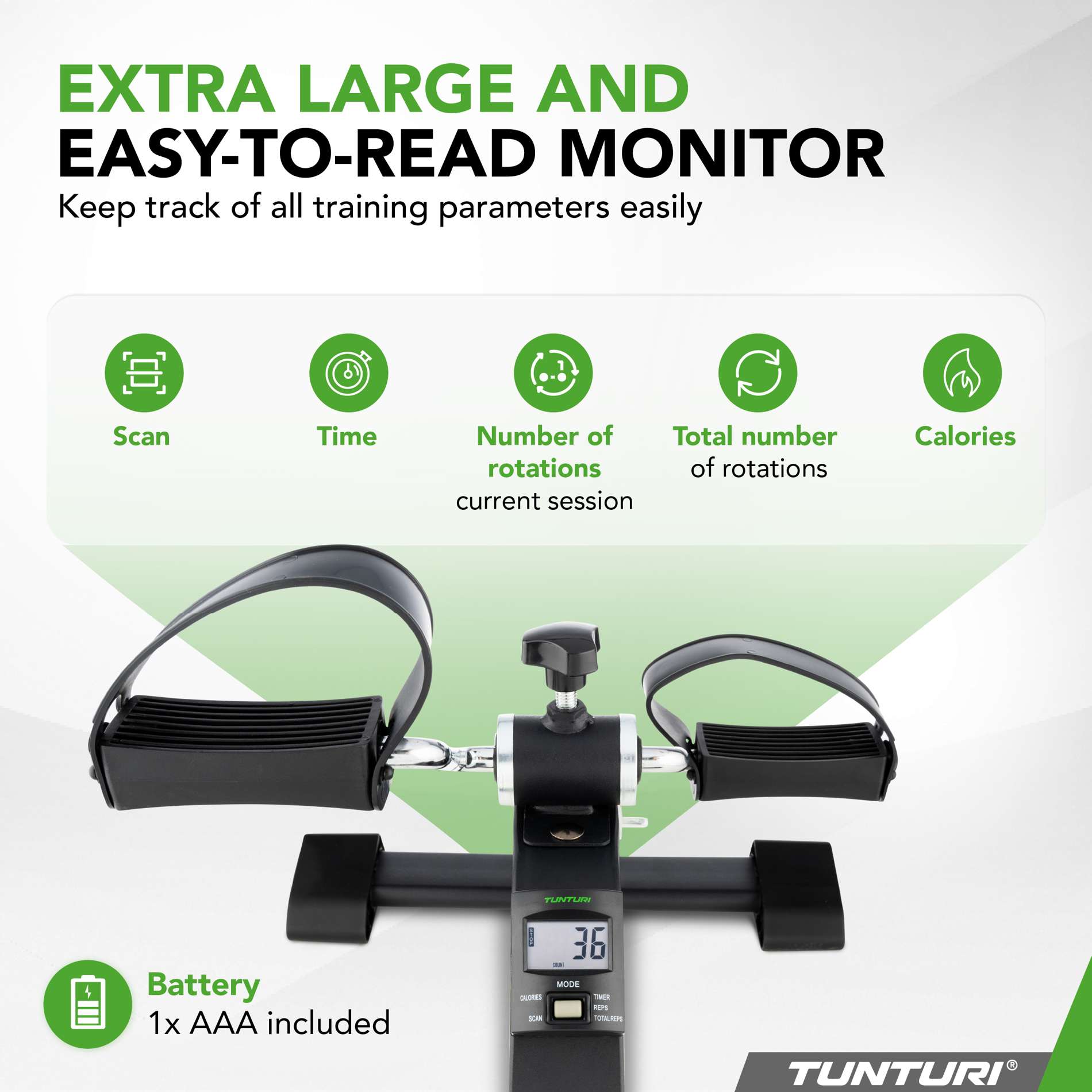 Miniratas TUNTURI Mini Bike Pro Chair Bike