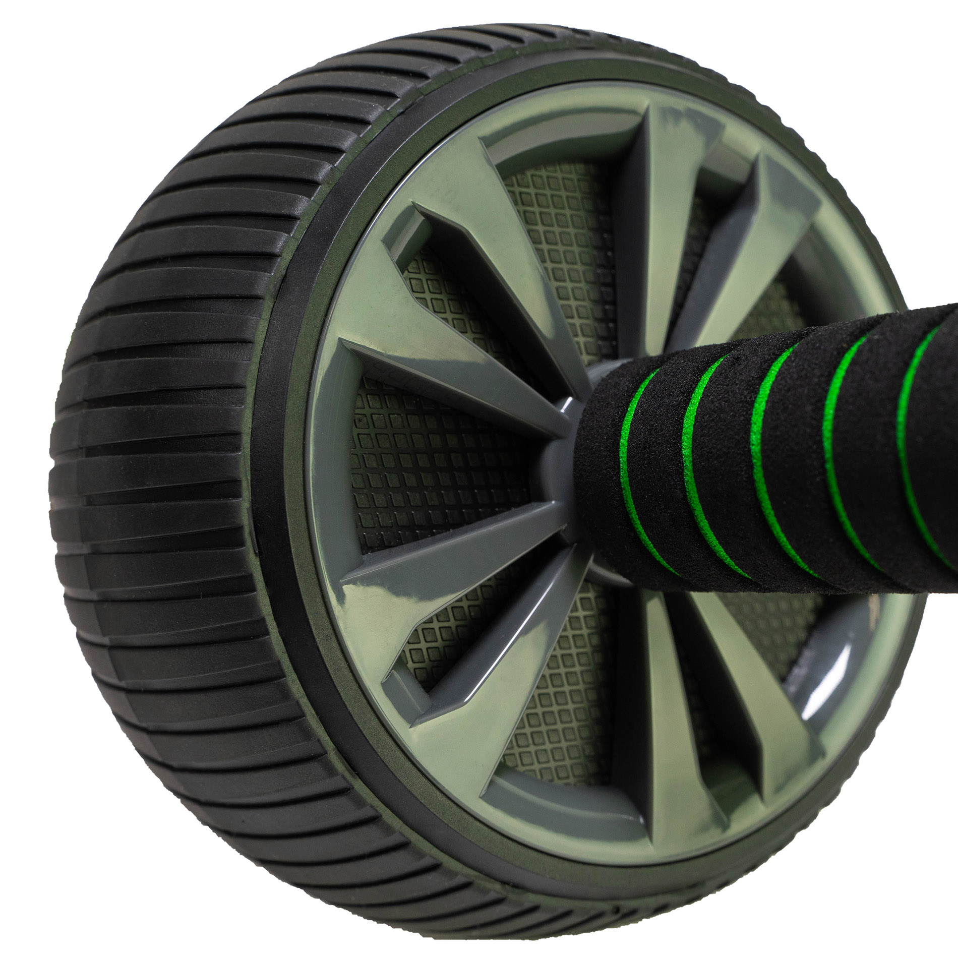 Kõhulihaste treeningrull TUNTURI Pro Exercise Wheel Deluxe, põlvematiga