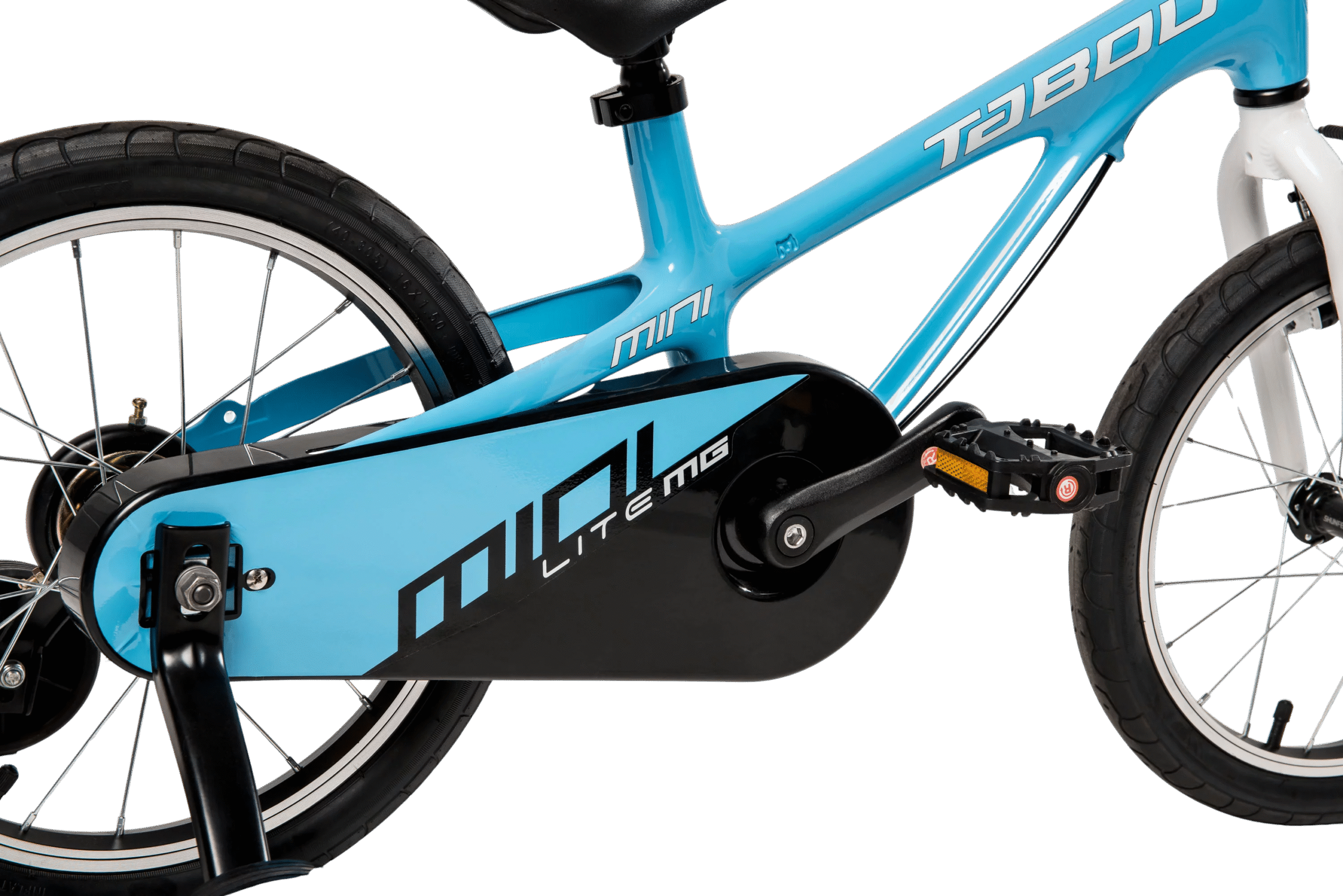 Ülikerge laste jalgratas TABOU Rocket Lite MG, 14″ sinine-valge