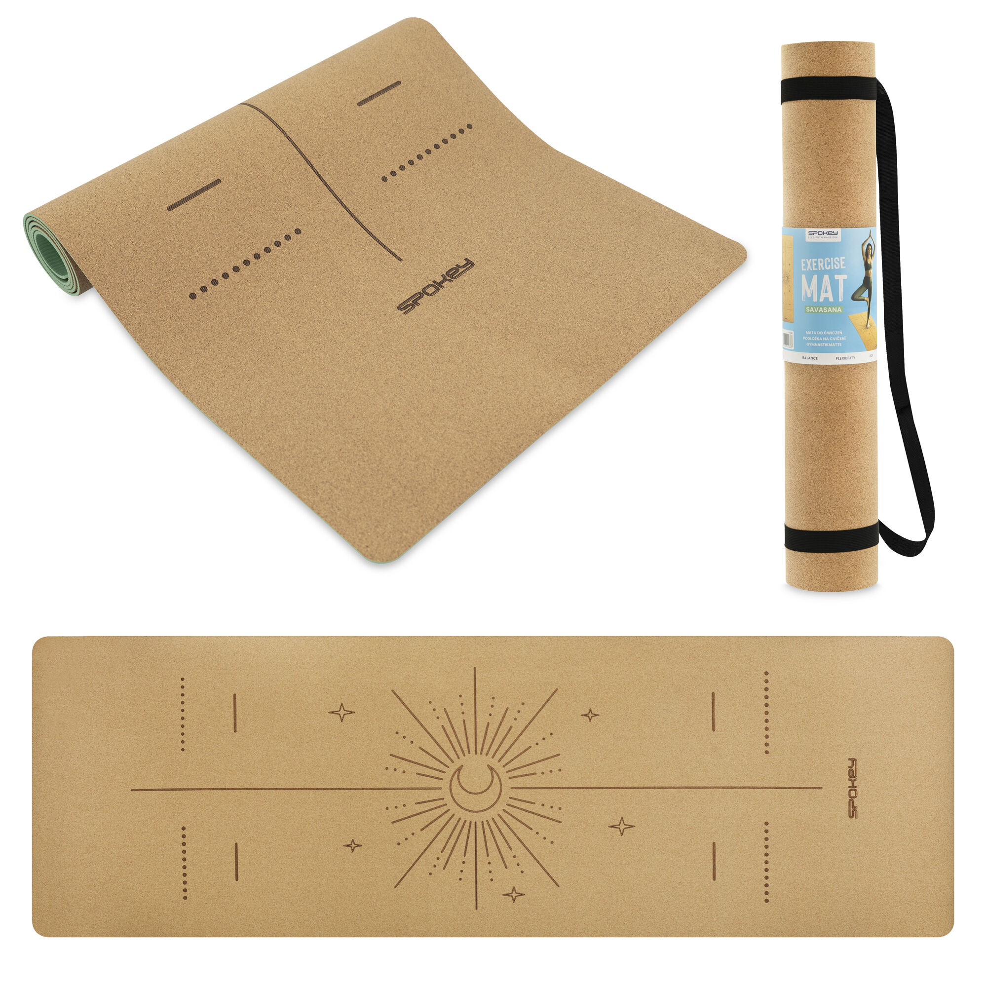 Joogamatt SPOKEY Savasana, korgist