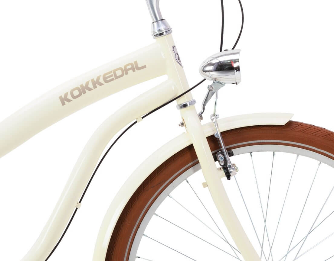 Stiilne naiste cruiser jalgratas Kokkedal Vanila, 3 käiku