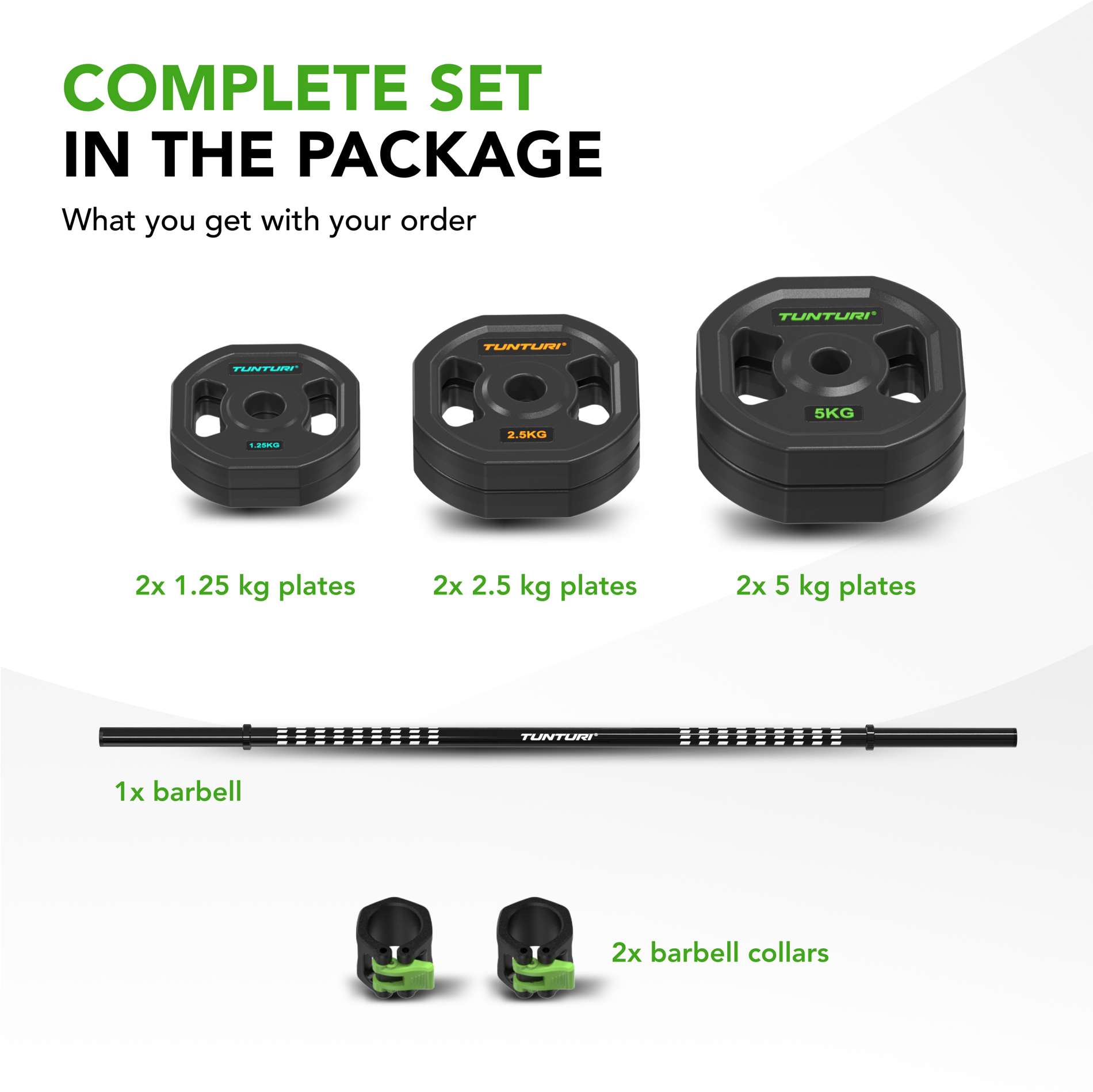 Tõstekangikomplekt TUNTURI PRO Aerobic Pump Set 20 kg