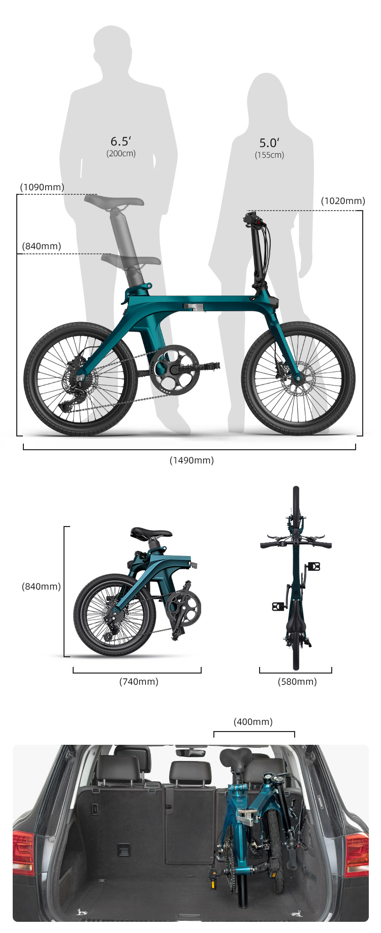 Kokkupandav elektrijalgratas FIIDO X