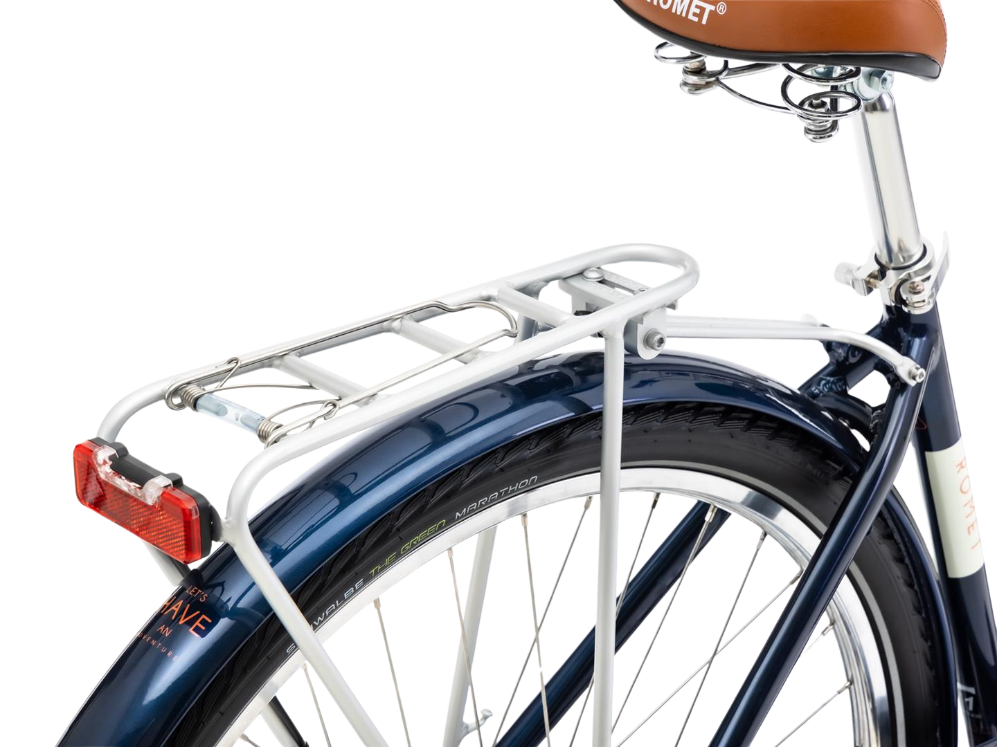 Jalgratas ROMET Art Deco Lux, esikorviga, sinine (M)