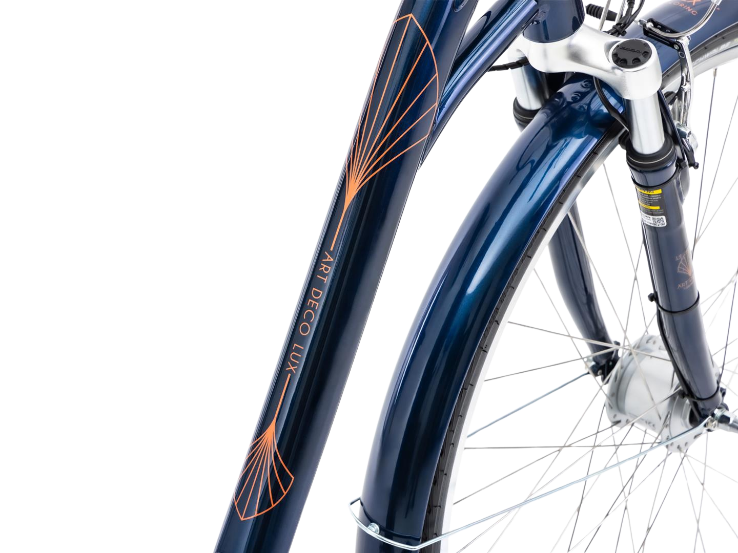 Jalgratas ROMET Art Deco Lux, esikorviga, sinine (M)