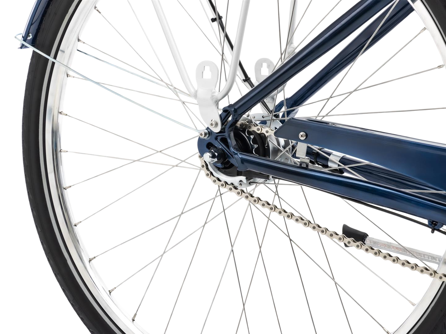 Jalgratas ROMET Art Deco Lux, esikorviga, sinine (M)