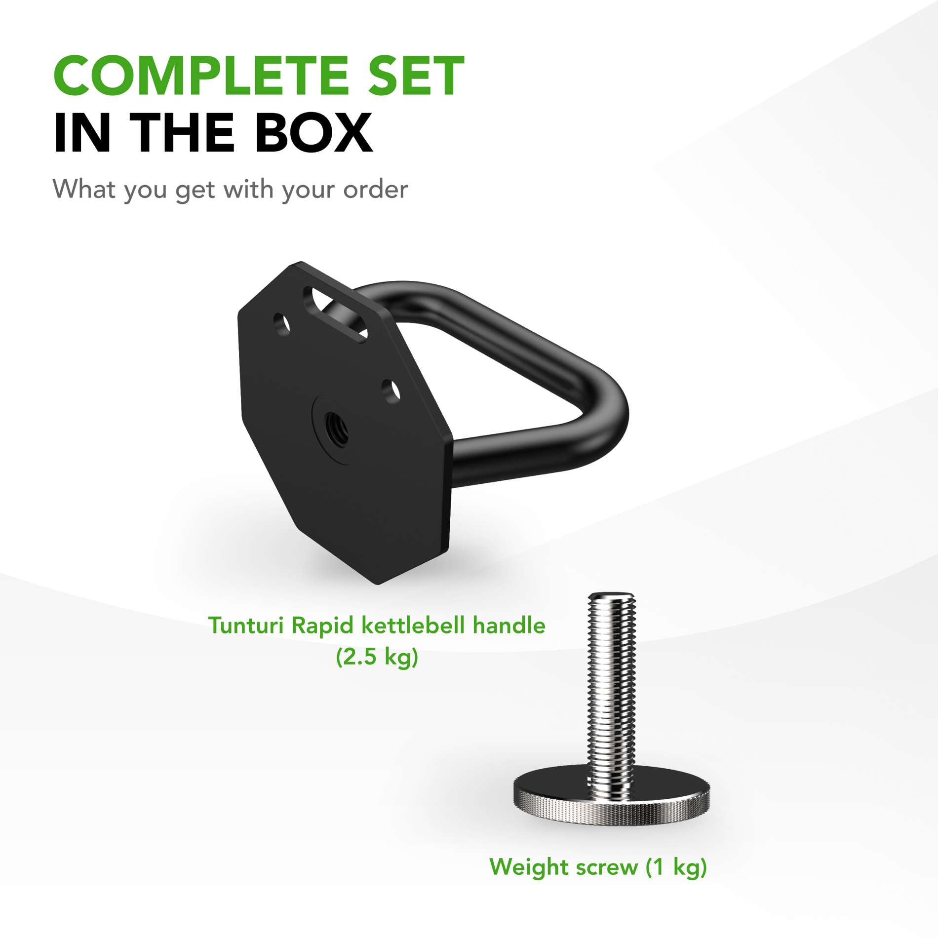 Sangpommi käepide TUNTURI Rapid Adjustable Kettlebell Handle 3,5kg