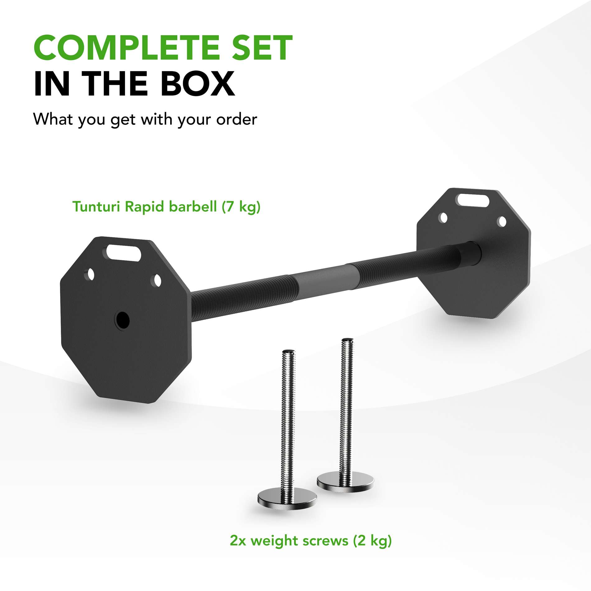 Tõstekang TUNTURI Rapid Adjustable Barbell 11kg