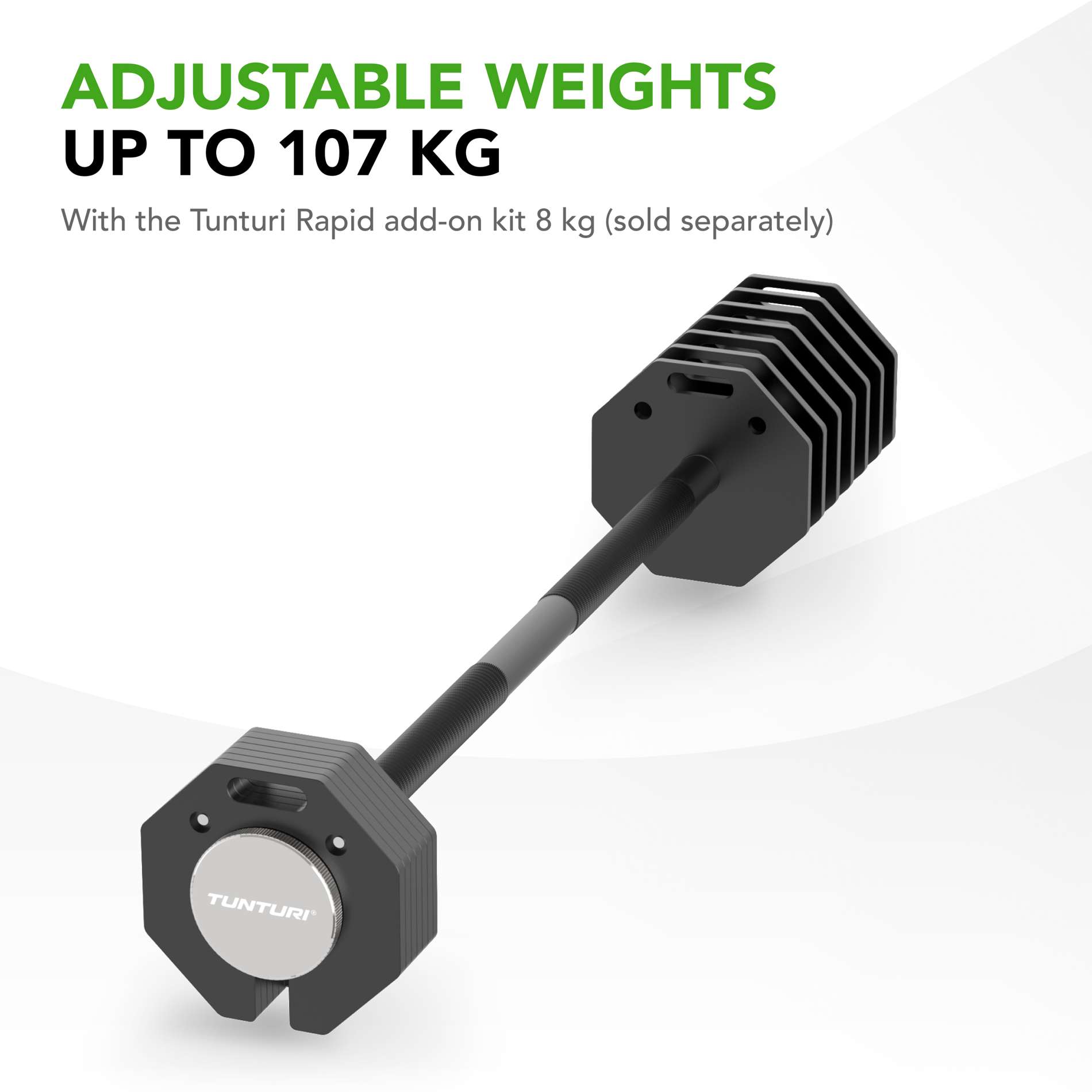 Tõstekang TUNTURI Rapid Adjustable Barbell 11kg