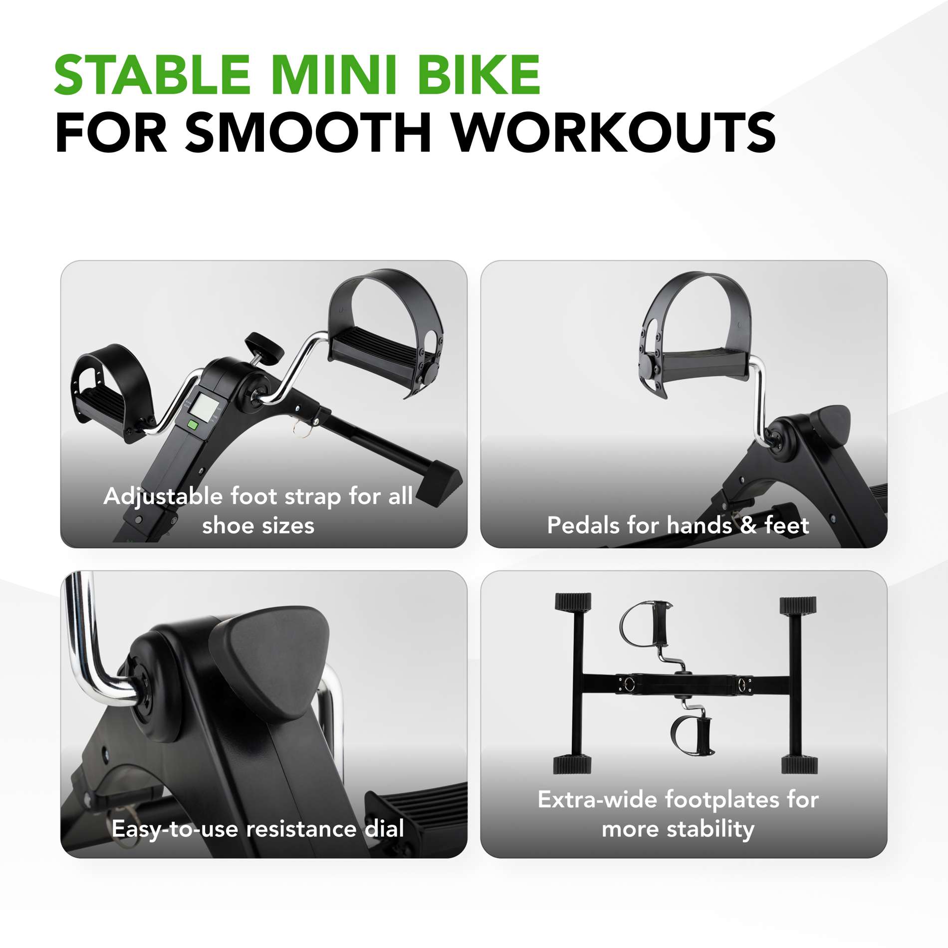 Miniratas ekraaniga TUNTURI Mini Bike Foldable incl Display