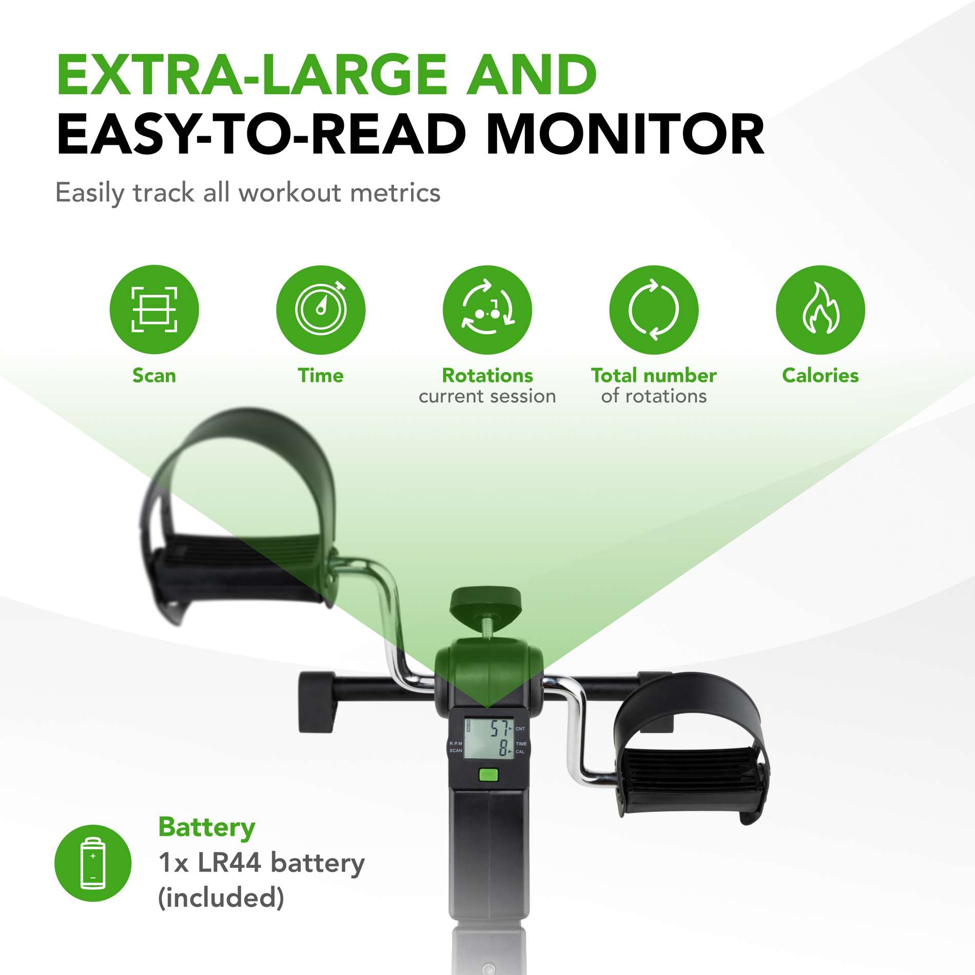 Miniratas ekraaniga TUNTURI Mini Bike Foldable incl Display