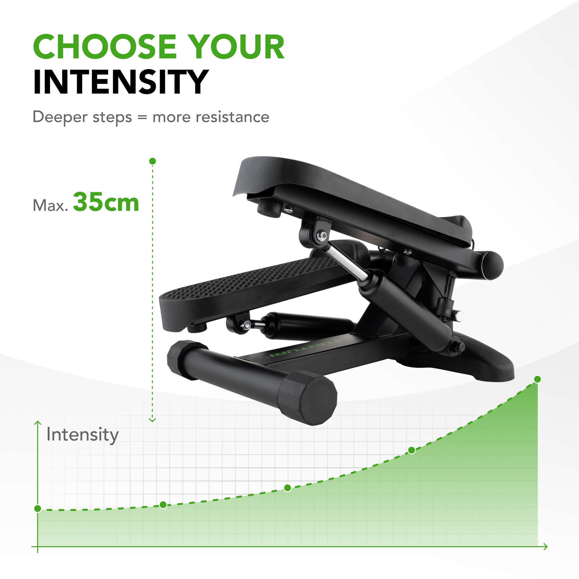Stepper TUNTURI Stepper, Black incl Display