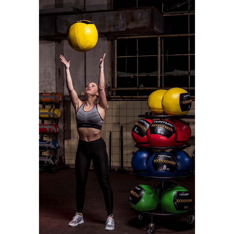 Topispall Tunturi Wall Ball 6 kg, punane