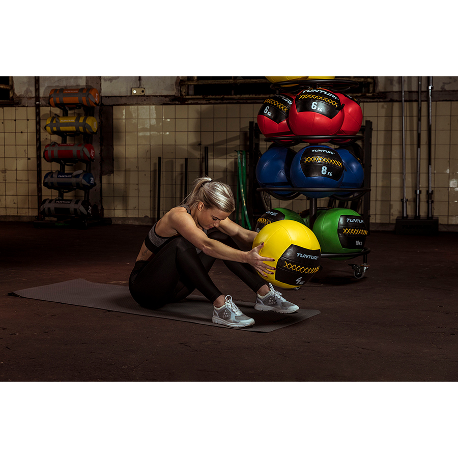 Topispall Tunturi Wall Ball 6 kg, punane