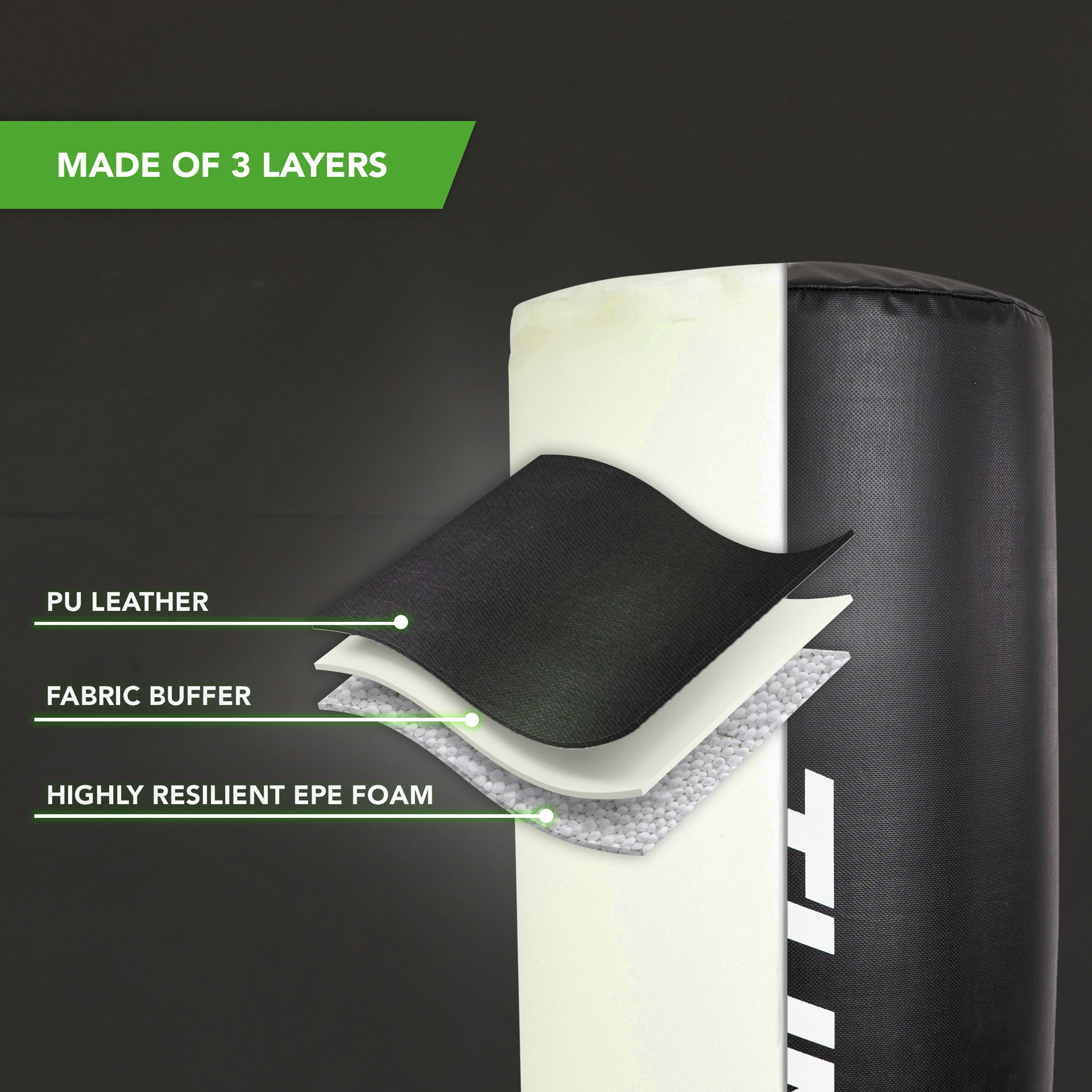 Eraldiseisev poksikott Tunturi Free Stand Boxing Bag